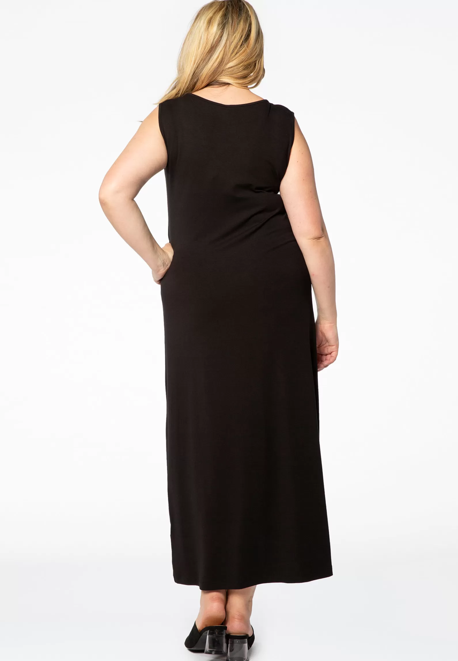Flash Sale Maxi Dress V-Neck Viscose Women Basics