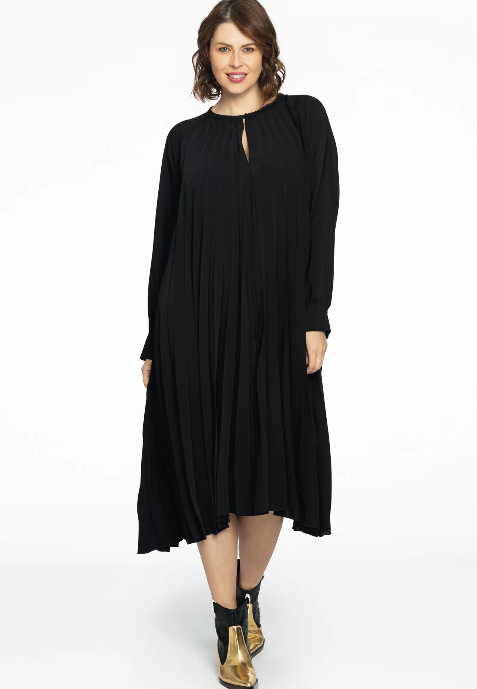 Cheap Midi-Dress Plisse Women Dresses
