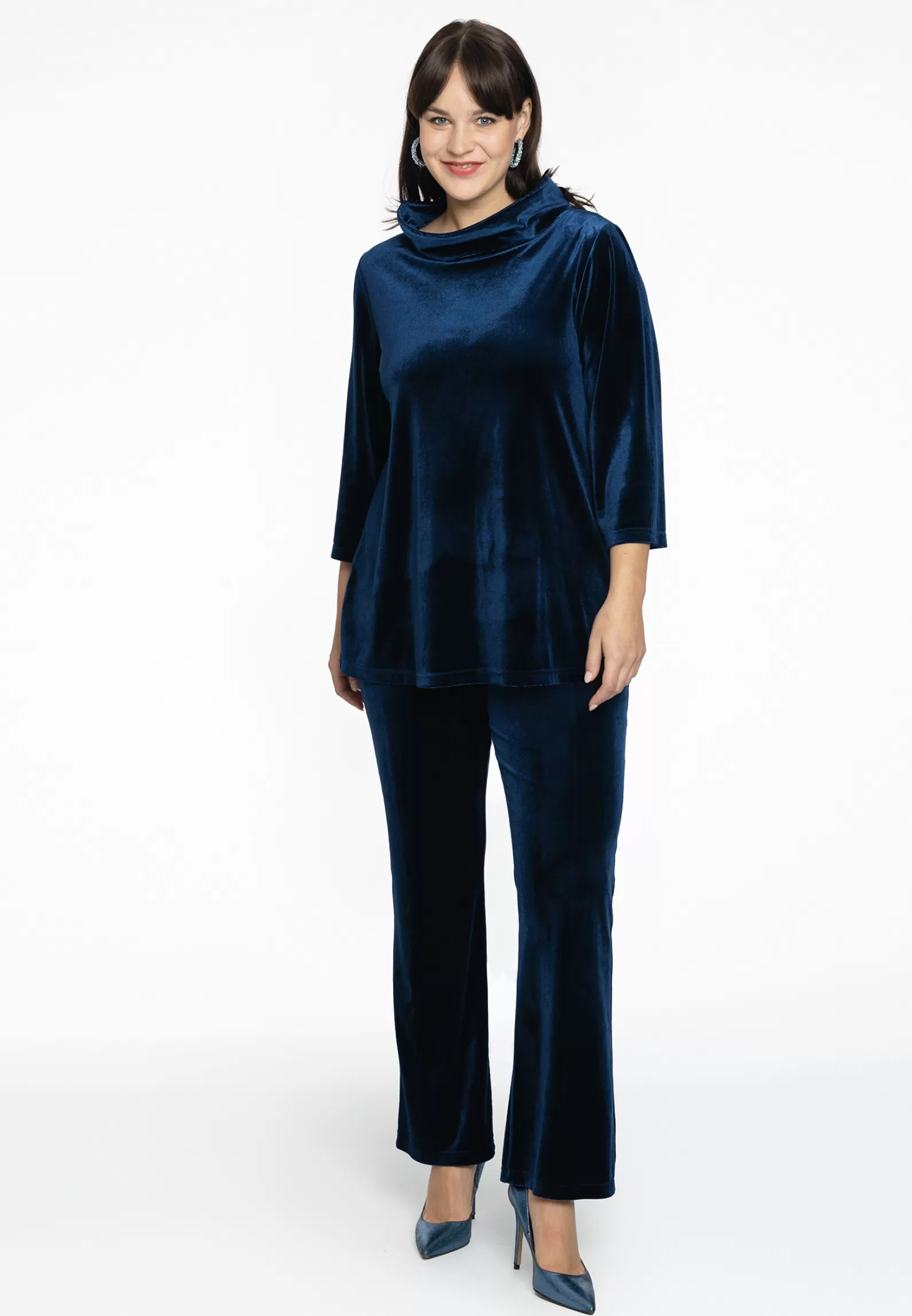 Outlet Pantalon Bootcut Velvet Women Trousers