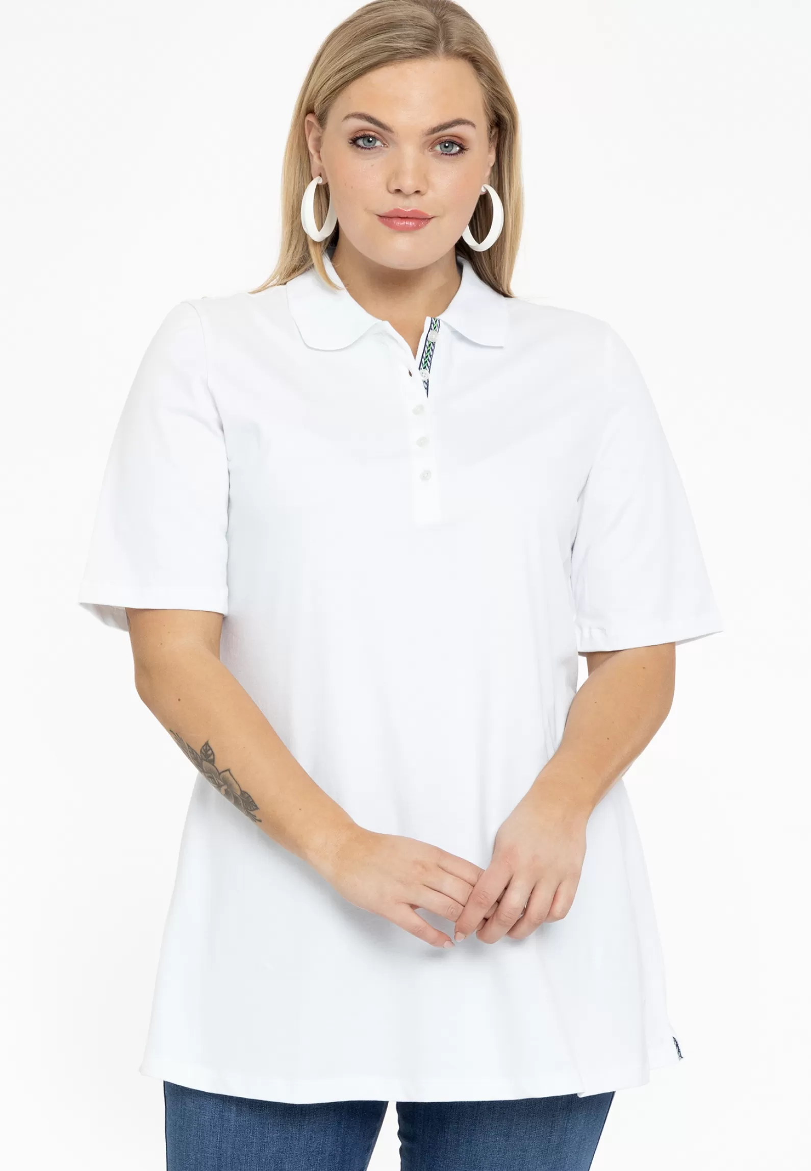 Fashion Polo Shirt Flare Women Tunics