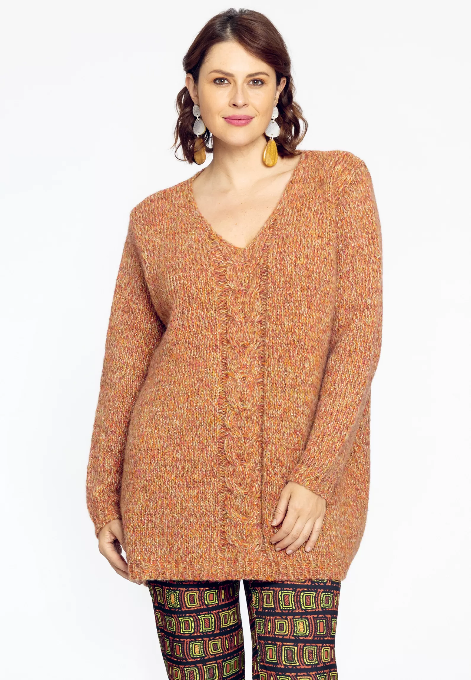 Cheap Pullover Cable Lurex Women Sweaters & Cardigans