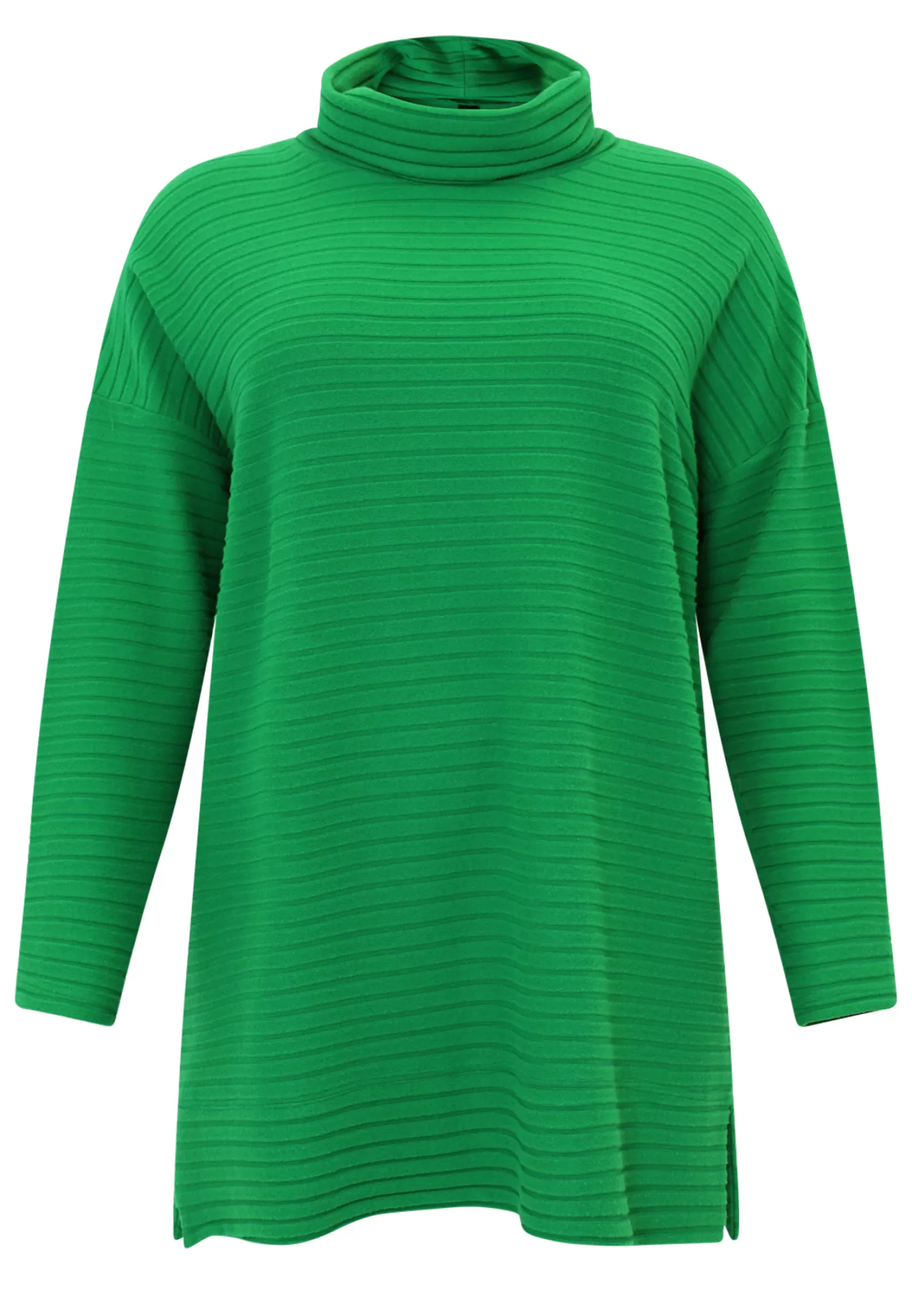 Fashion Pullover High Neck Rib Women Sweaters & Cardigans
