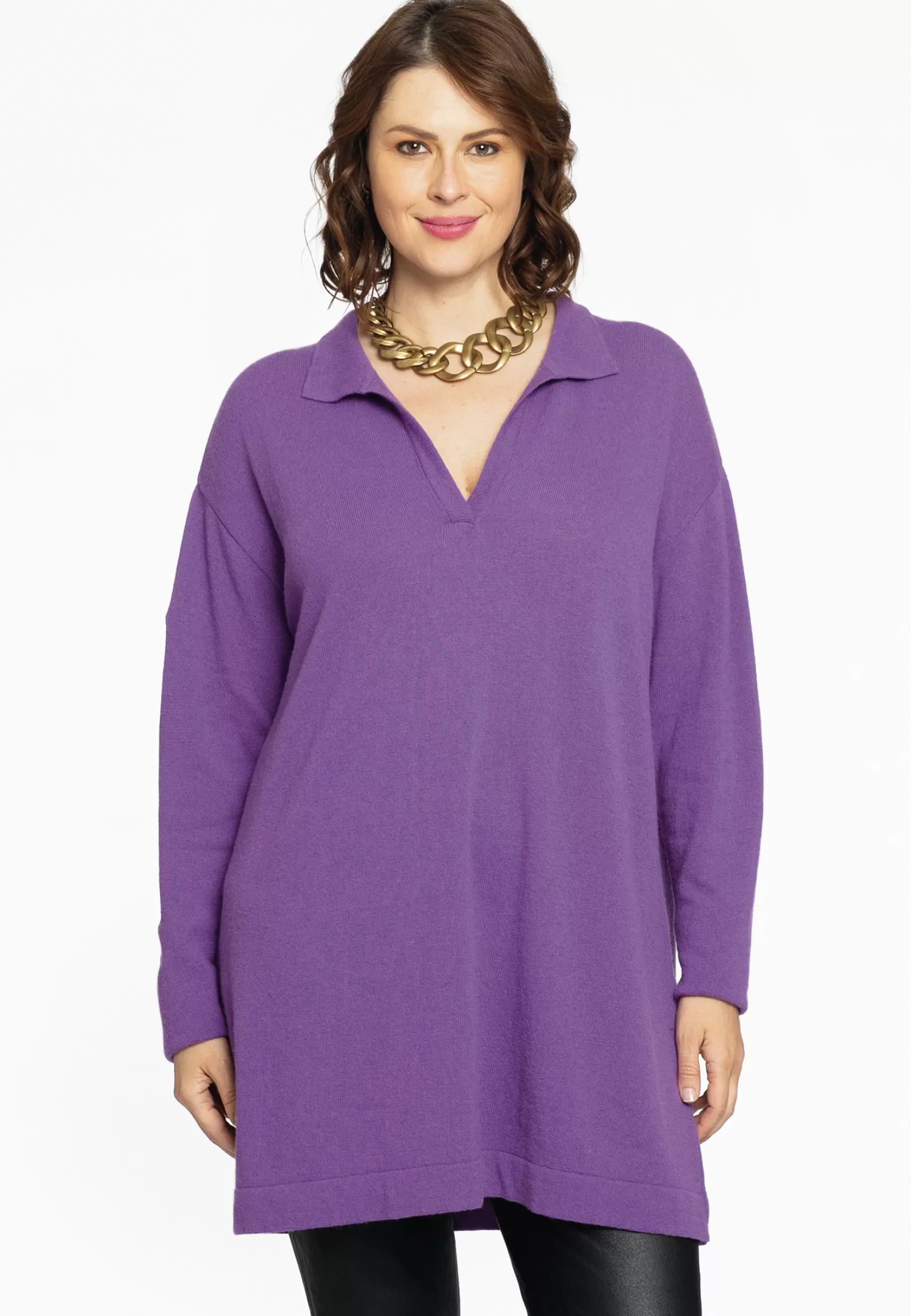 New Pullover Polo Collar Women Basics