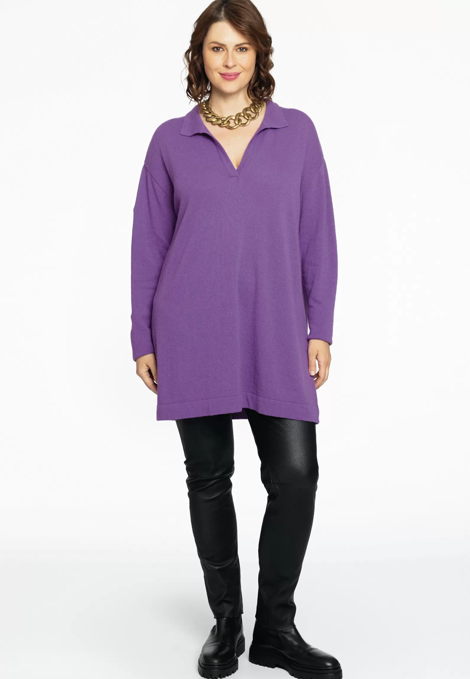 New Pullover Polo Collar Women Basics