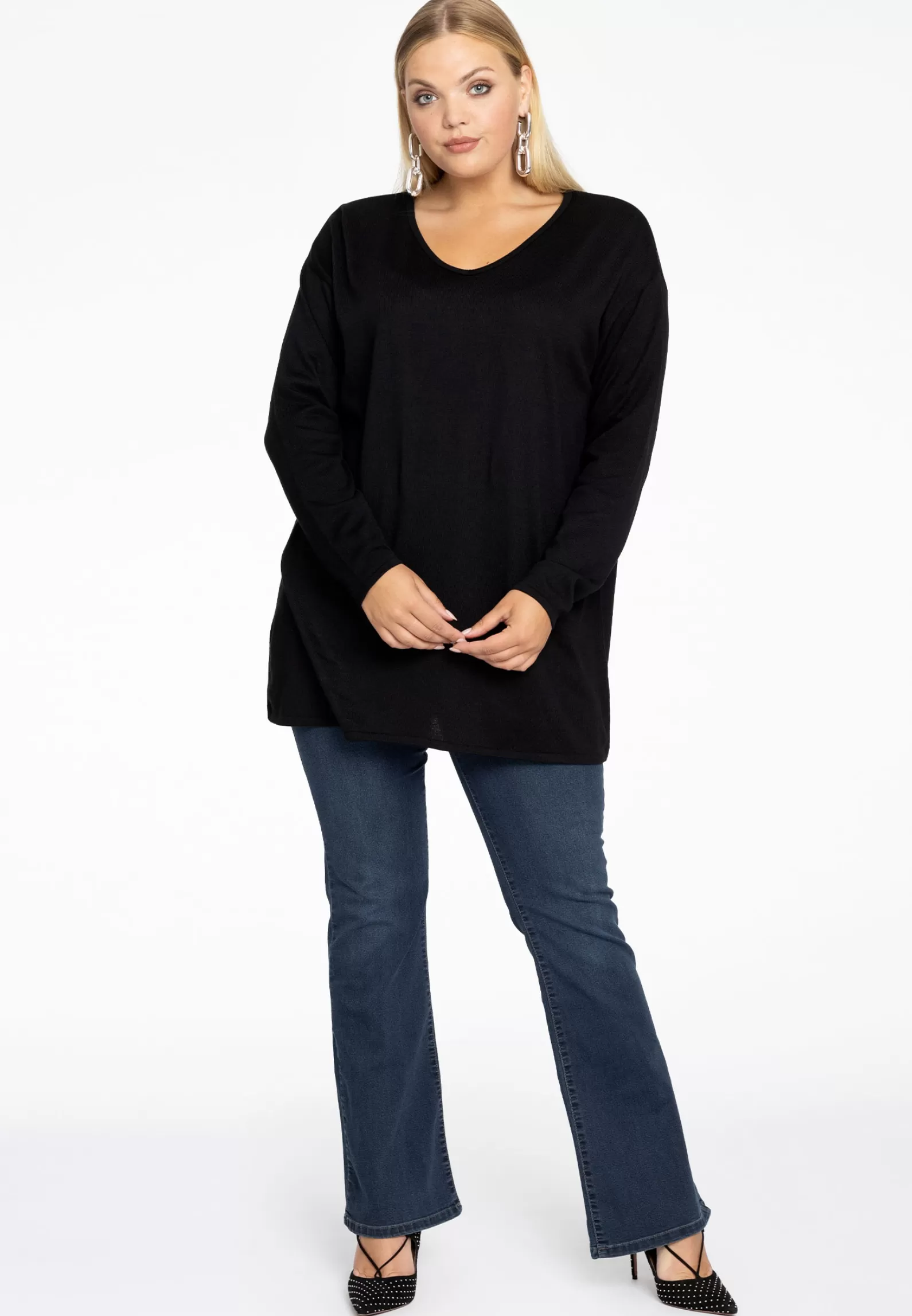 Discount Pullover V Basic Women Sweaters & Cardigans