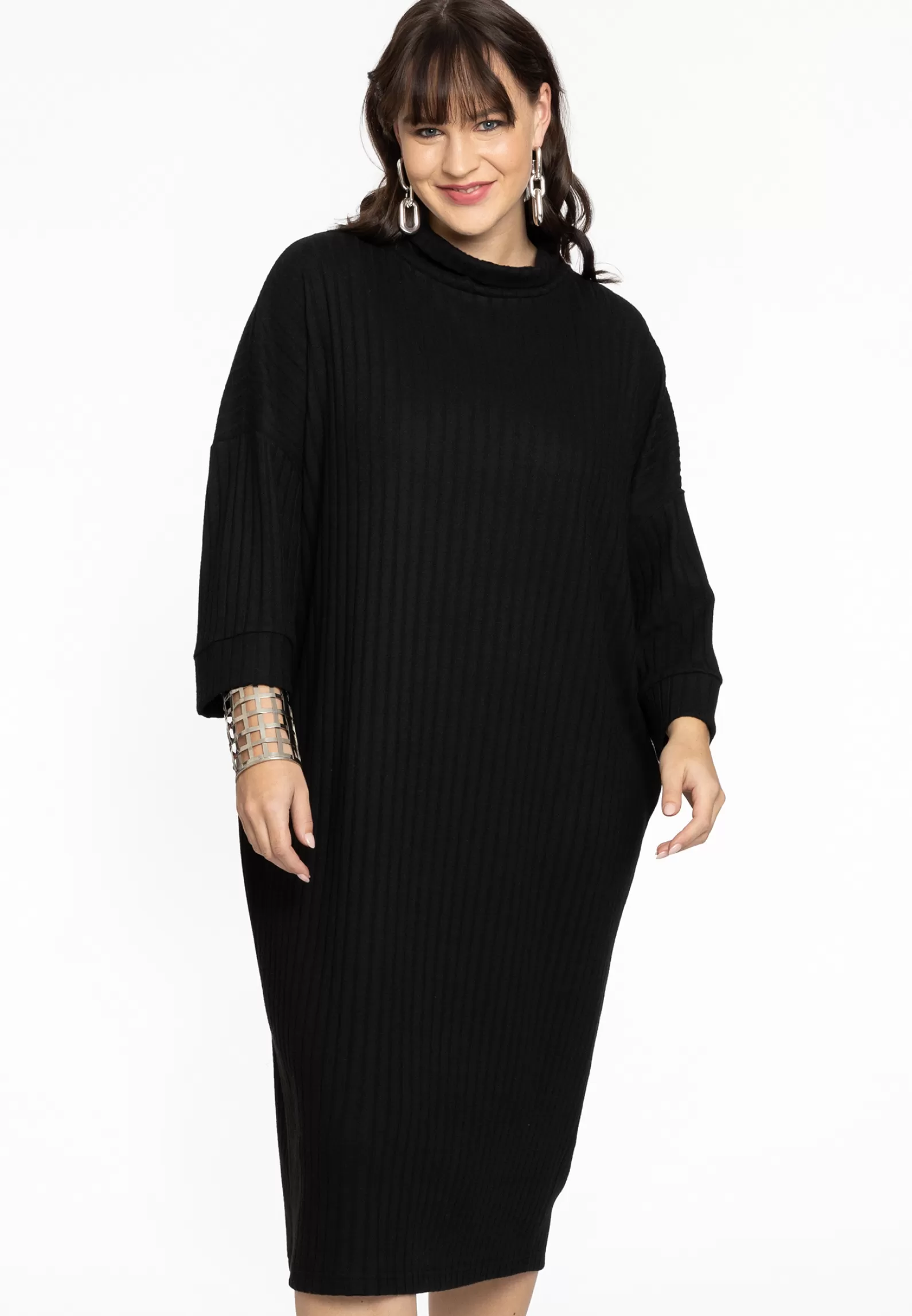 Outlet Pullover-Dress Rib Women Dresses
