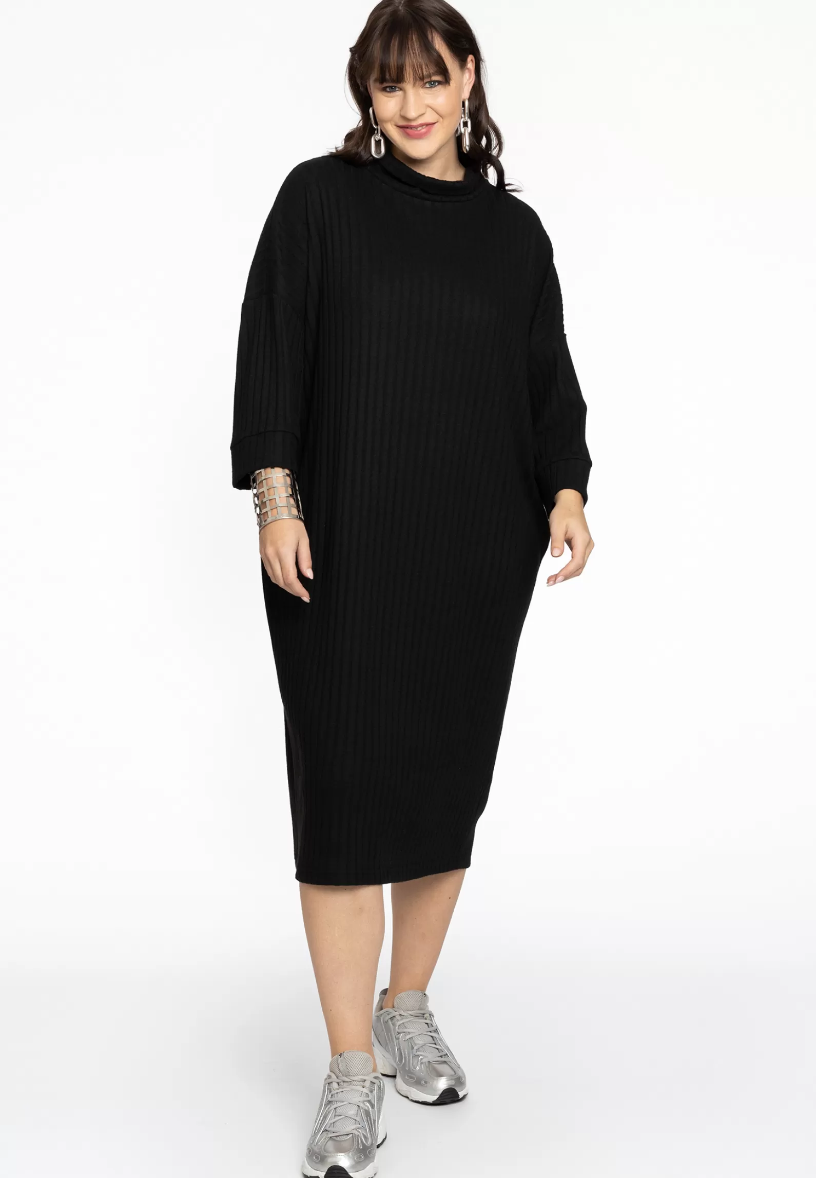 Outlet Pullover-Dress Rib Women Dresses