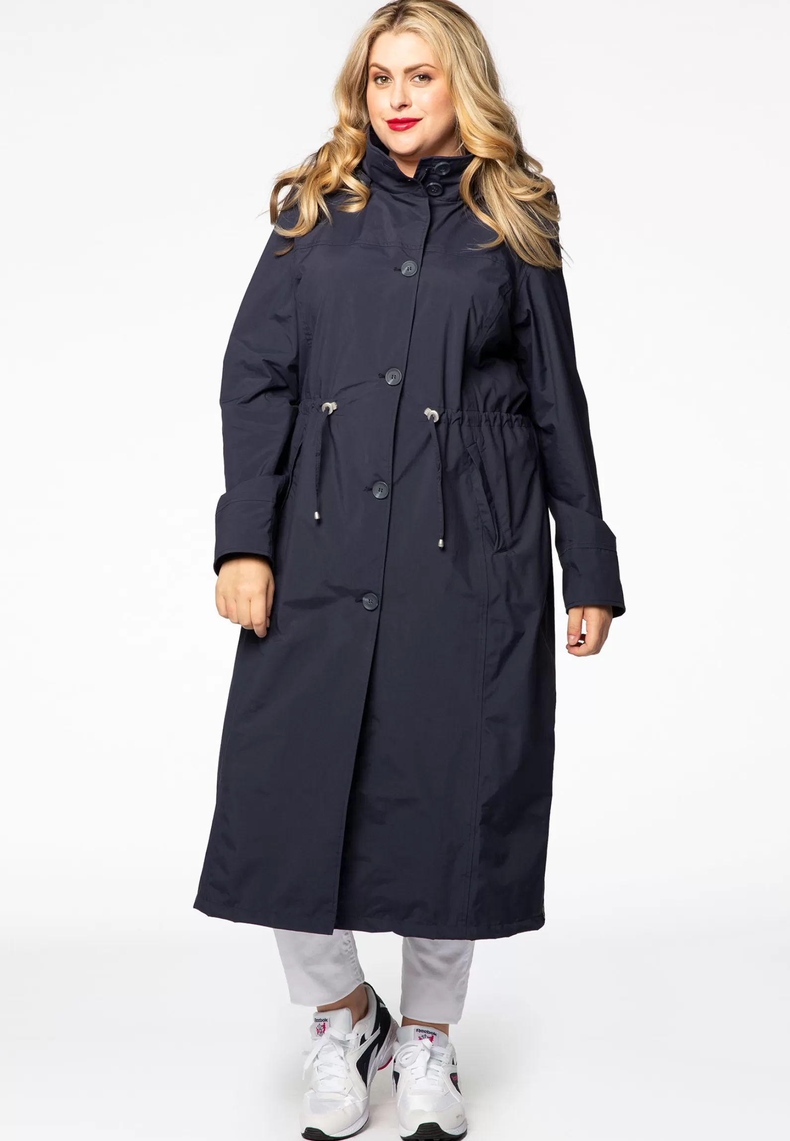 Hot Raincoat Waiststring Long Women Coats & Blazers