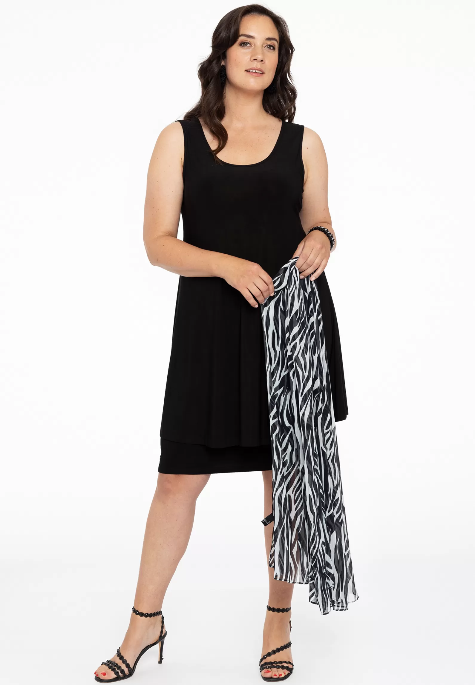Fashion Scarf Double Fabric Zebra Women Beauty & Accessories
