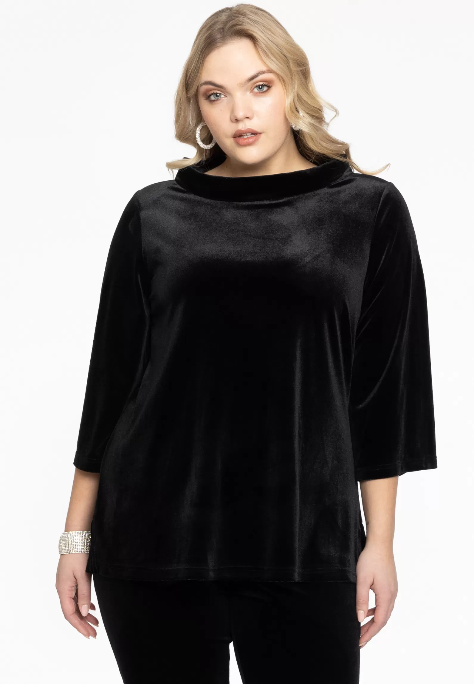 Fashion Shirt A-Line Standing Collar Velvet Women Shirts