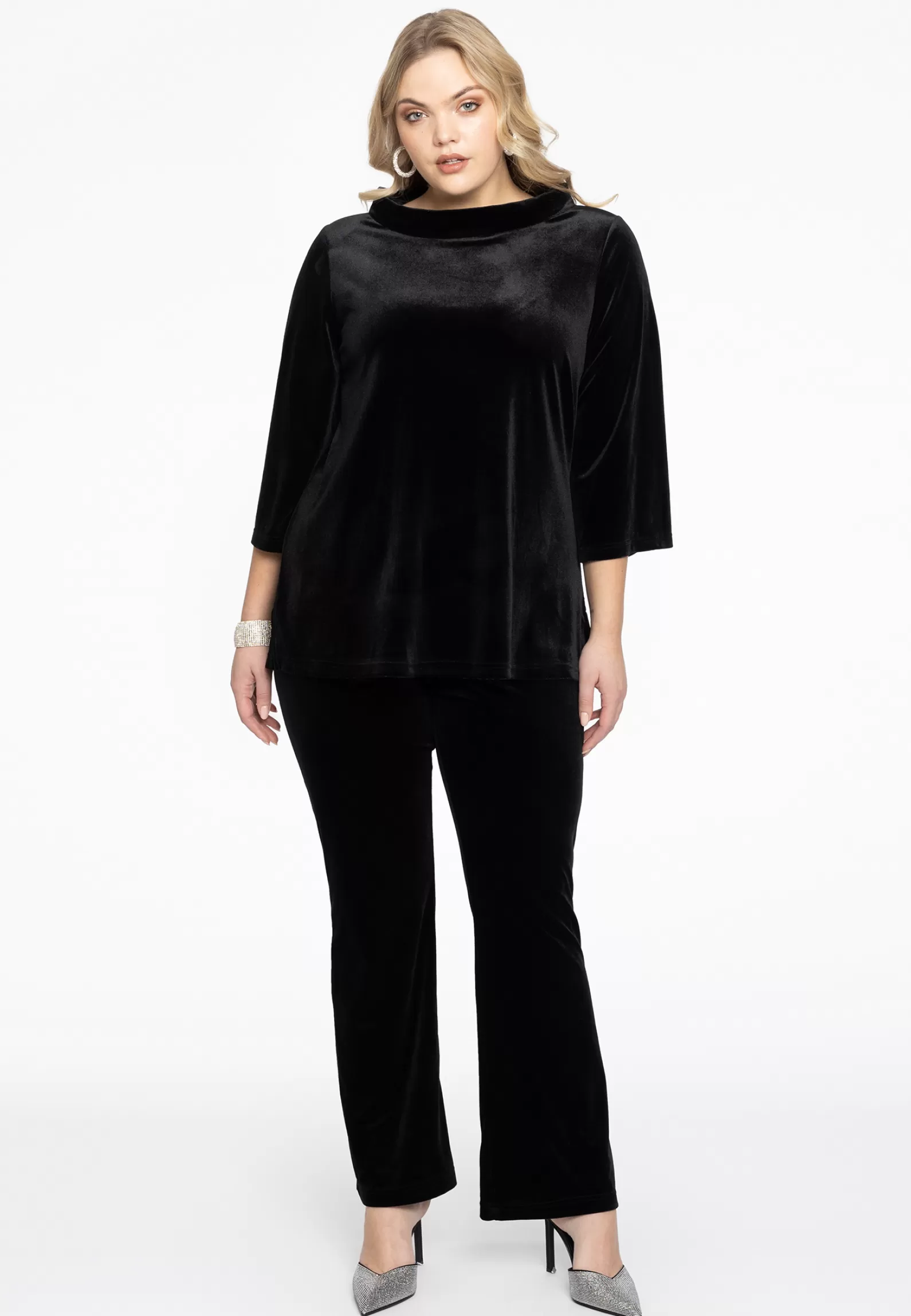 Fashion Shirt A-Line Standing Collar Velvet Women Shirts