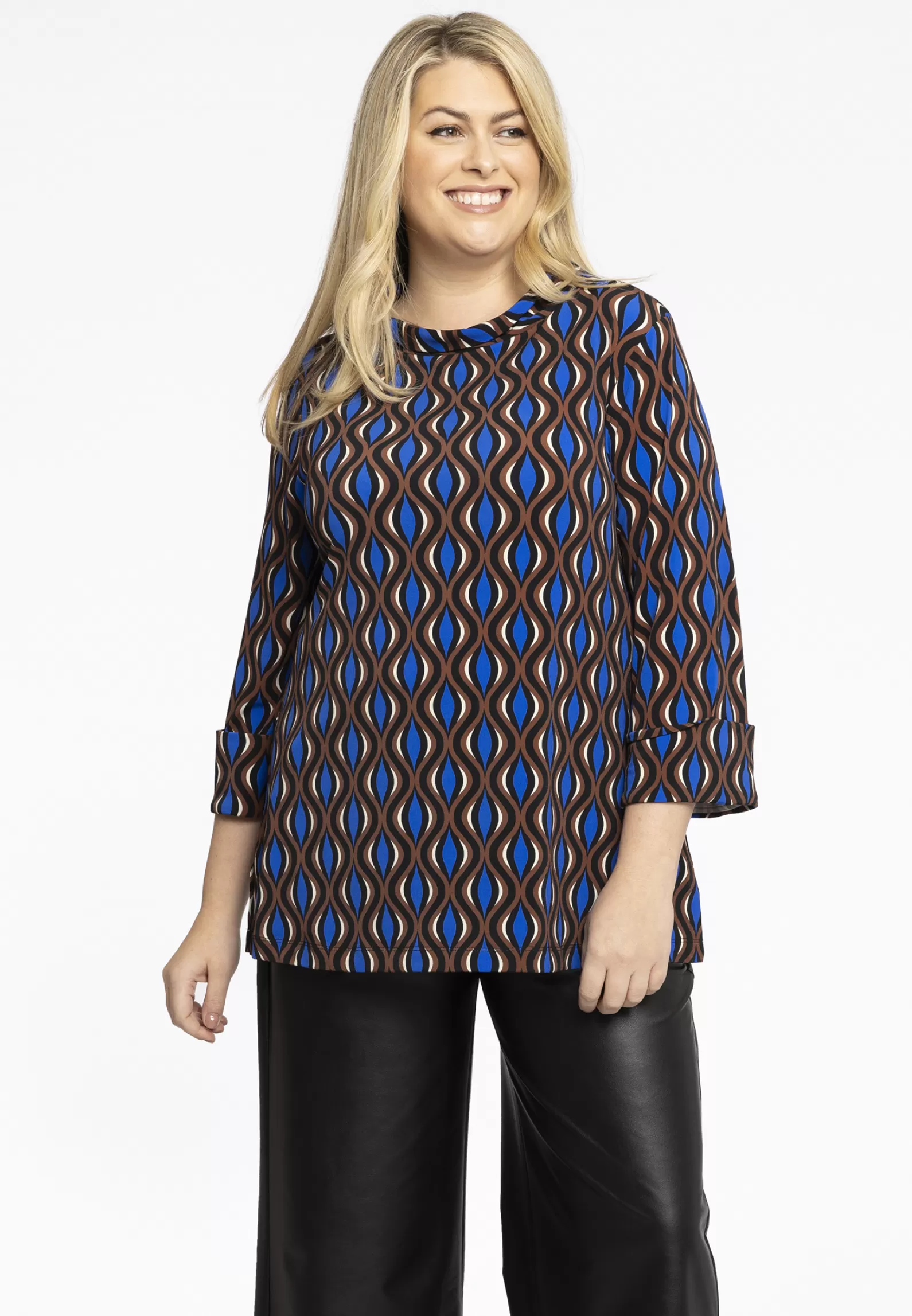 Shop Shirt A-Line Turtle Neck Meander Women Shirts