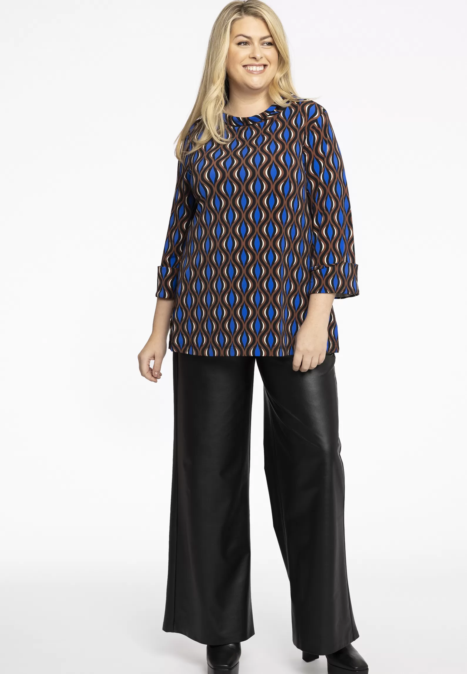 Shop Shirt A-Line Turtle Neck Meander Women Shirts