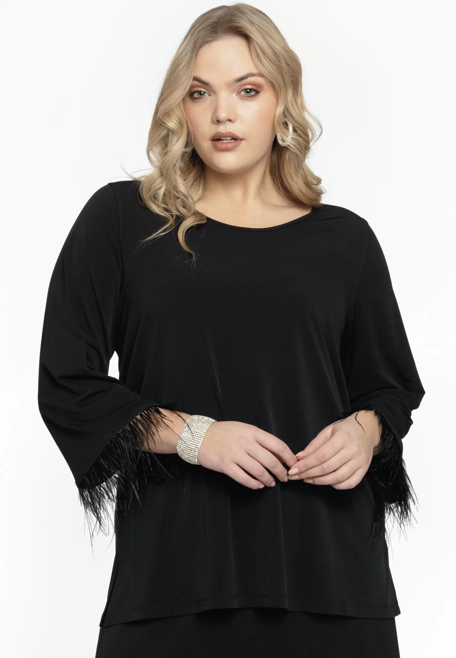 Outlet Shirt A-Line With Feathers Dolce Women Shirts