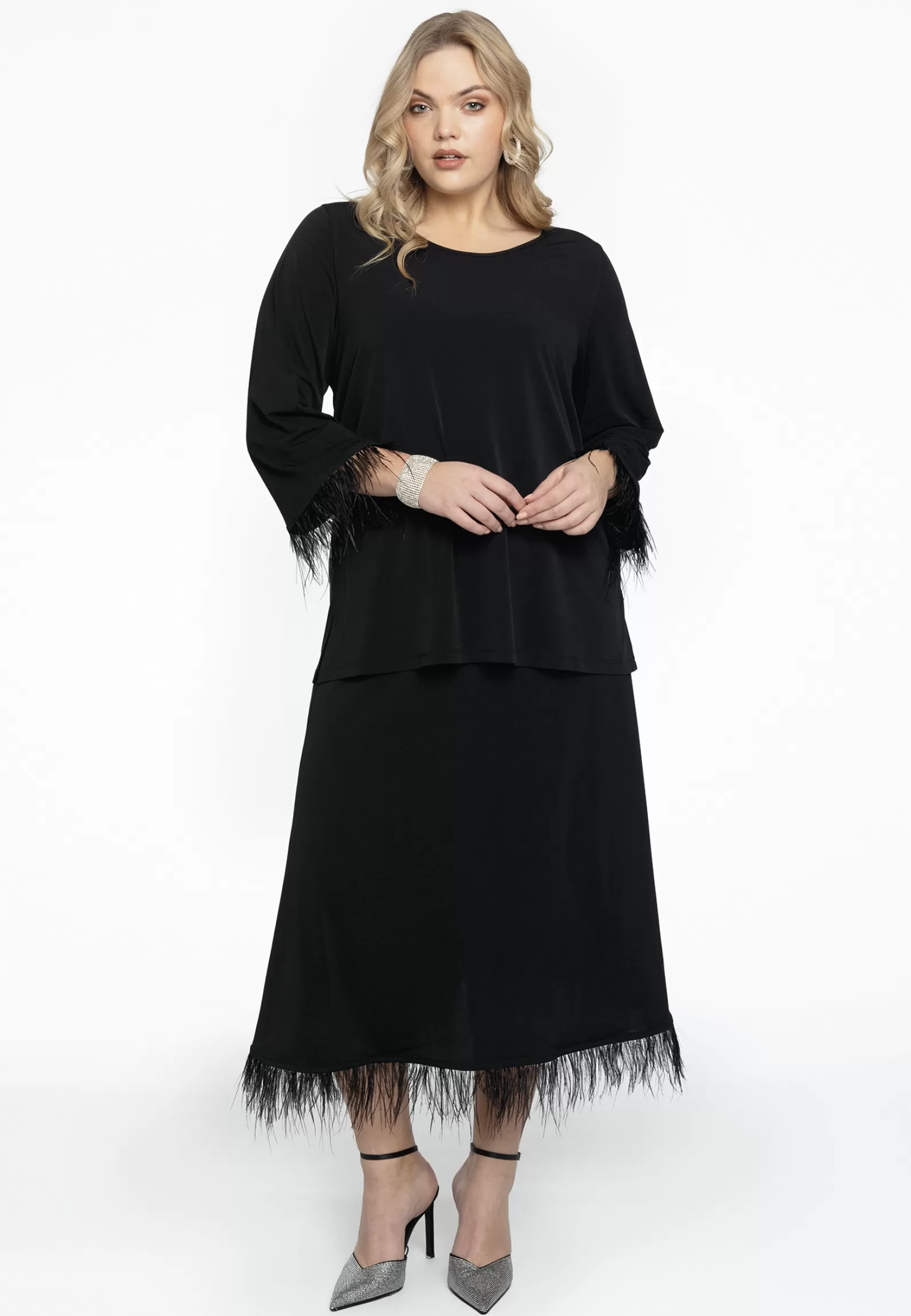 Outlet Shirt A-Line With Feathers Dolce Women Shirts