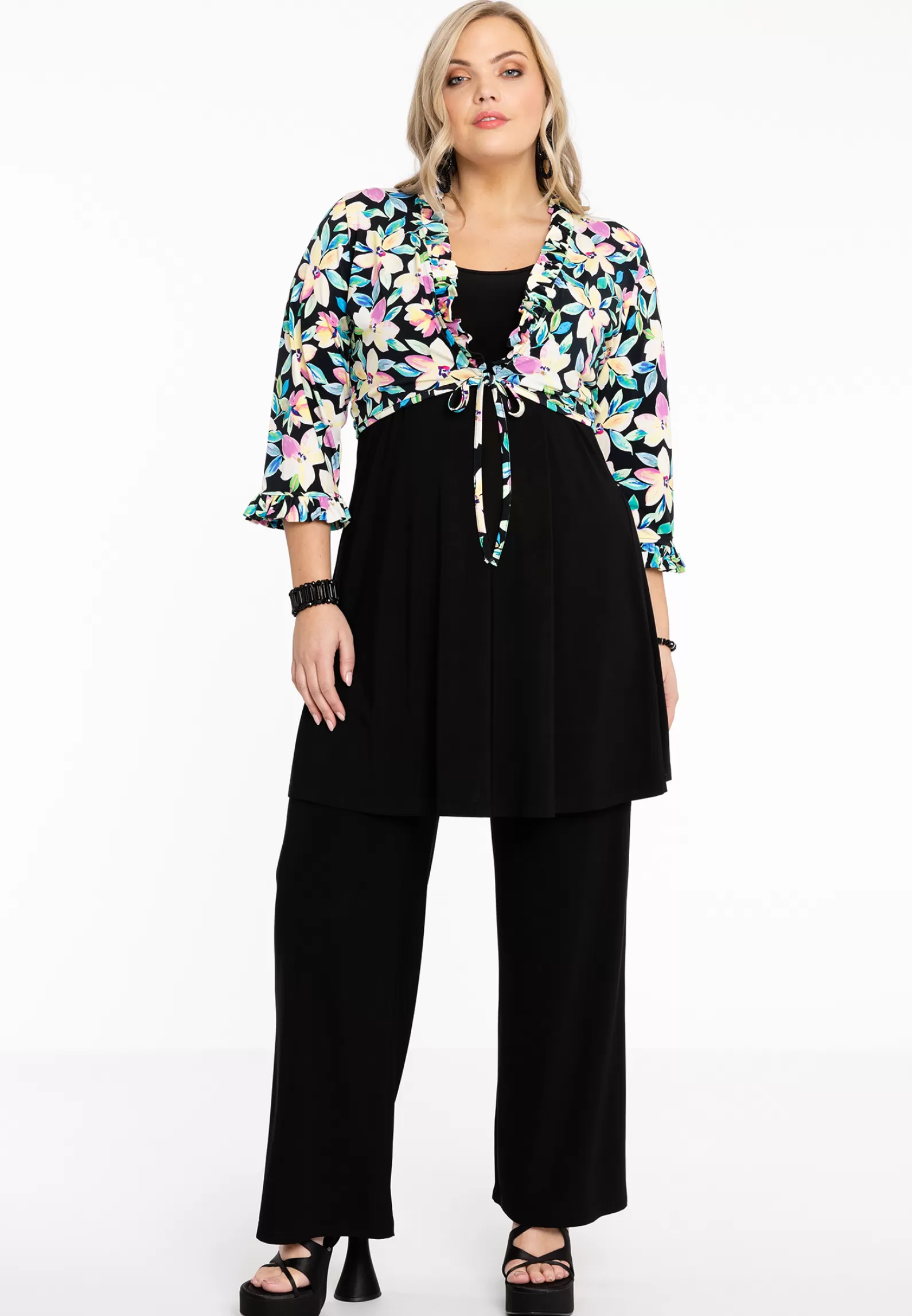Discount Shrug Frilled Opal Women Blouses