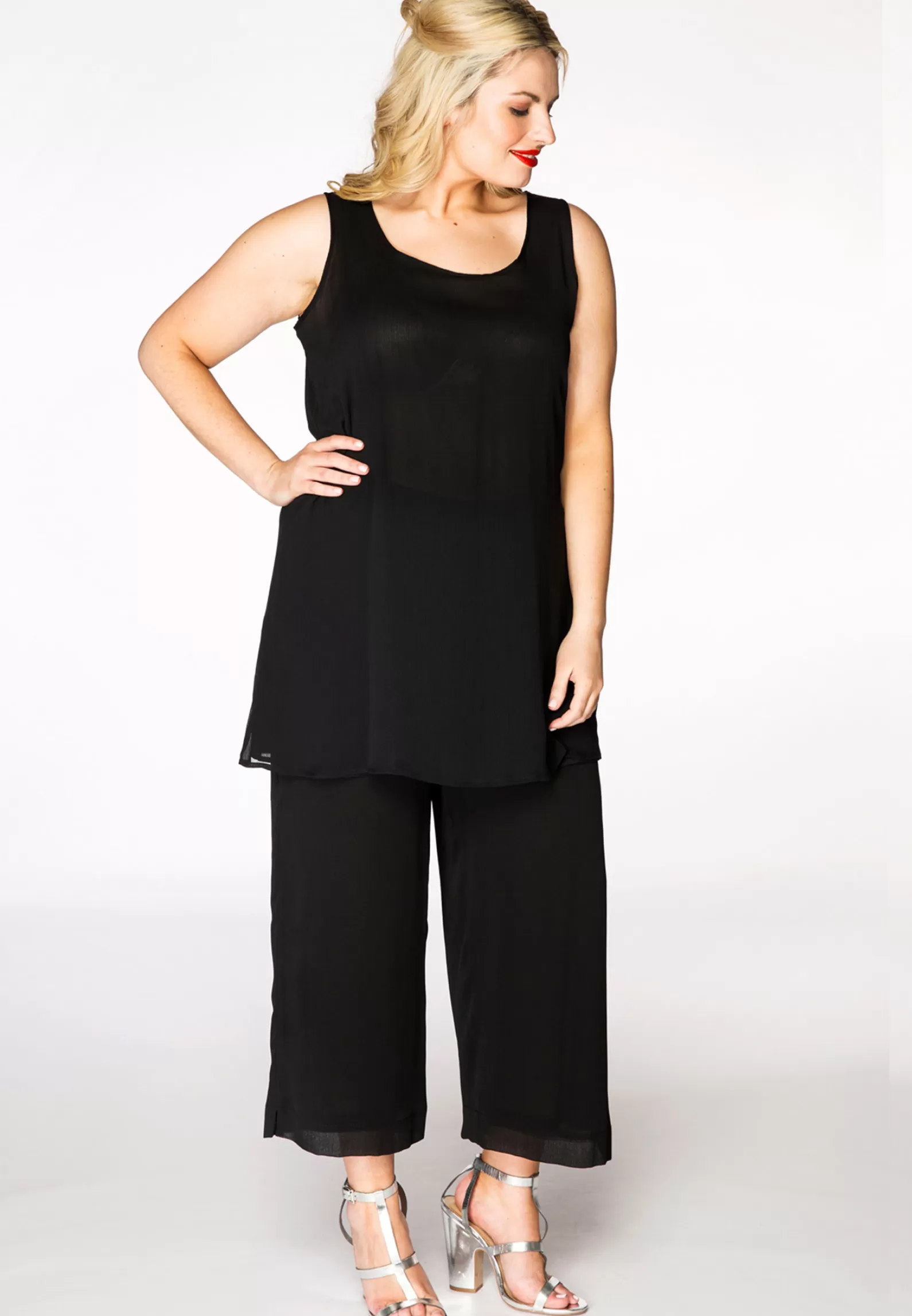 Outlet Singlet Flare Uni Voile Women Singlets