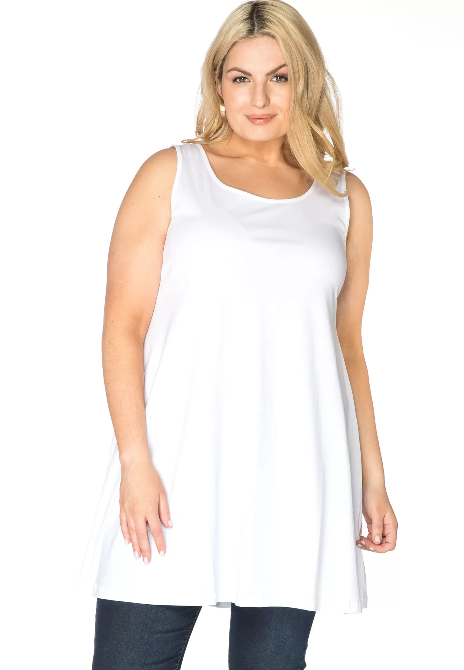 Sale Singlet Wide Bottom Cotton Women Singlets
