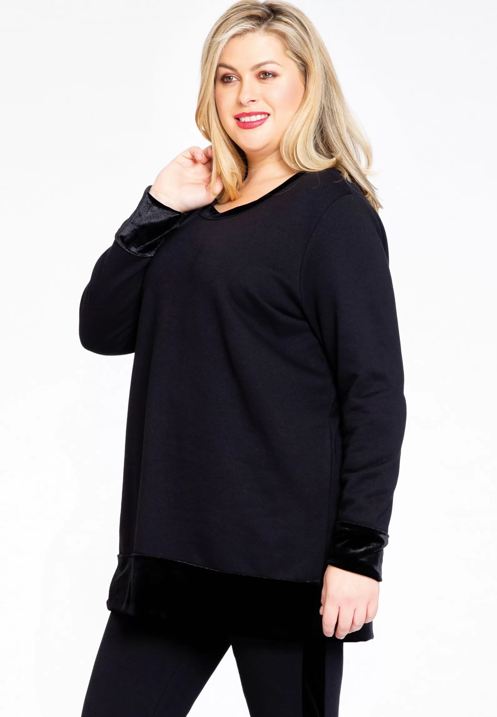 Best Sweatshirt Velours Cuffs Women Sweaters & Cardigans