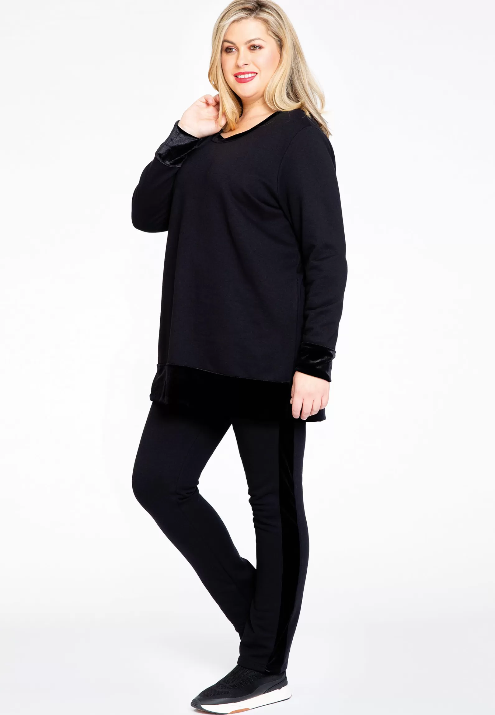 Best Sweatshirt Velours Cuffs Women Sweaters & Cardigans