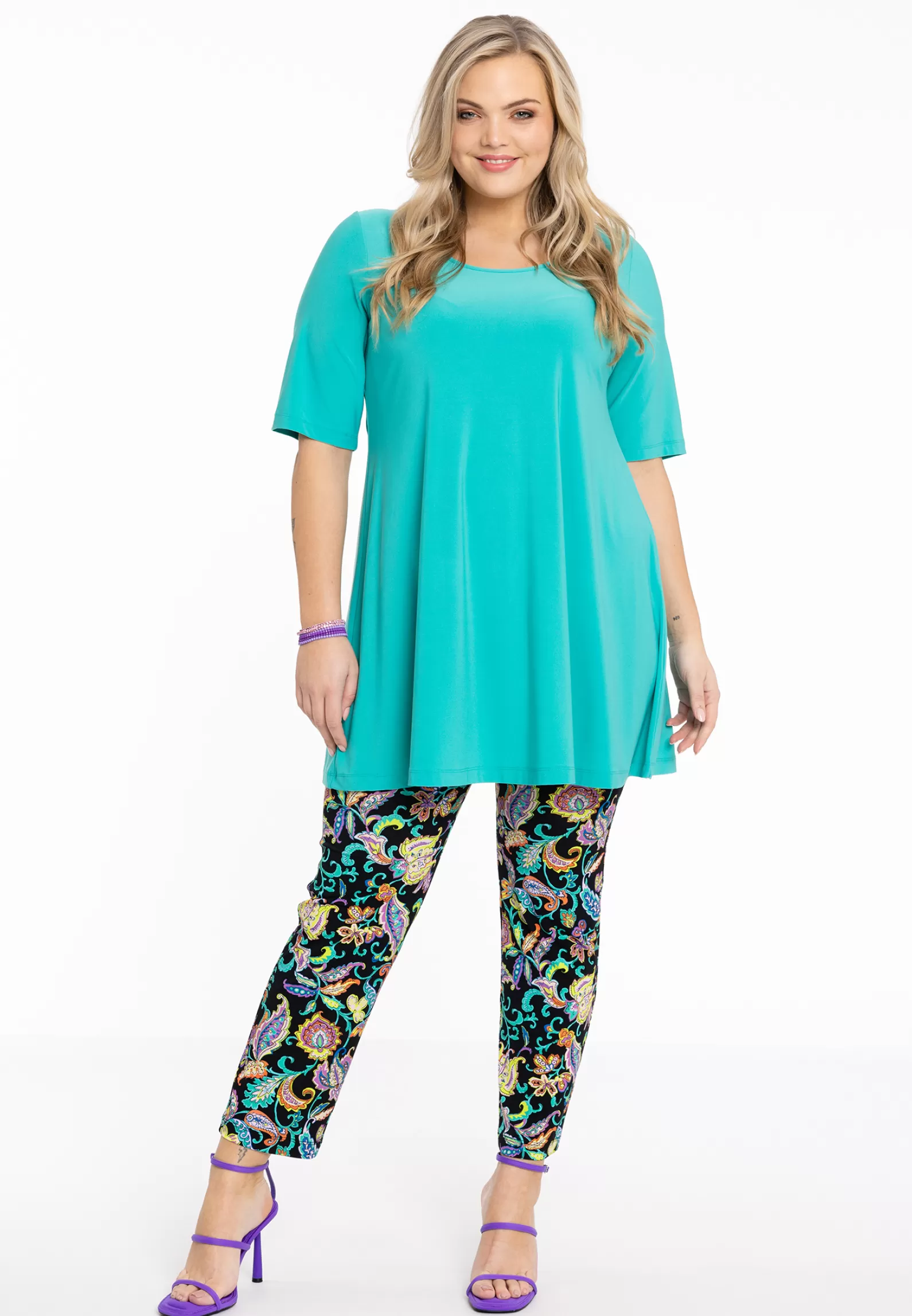 Best Sale Tregging 7/8 Folk Women Leggings
