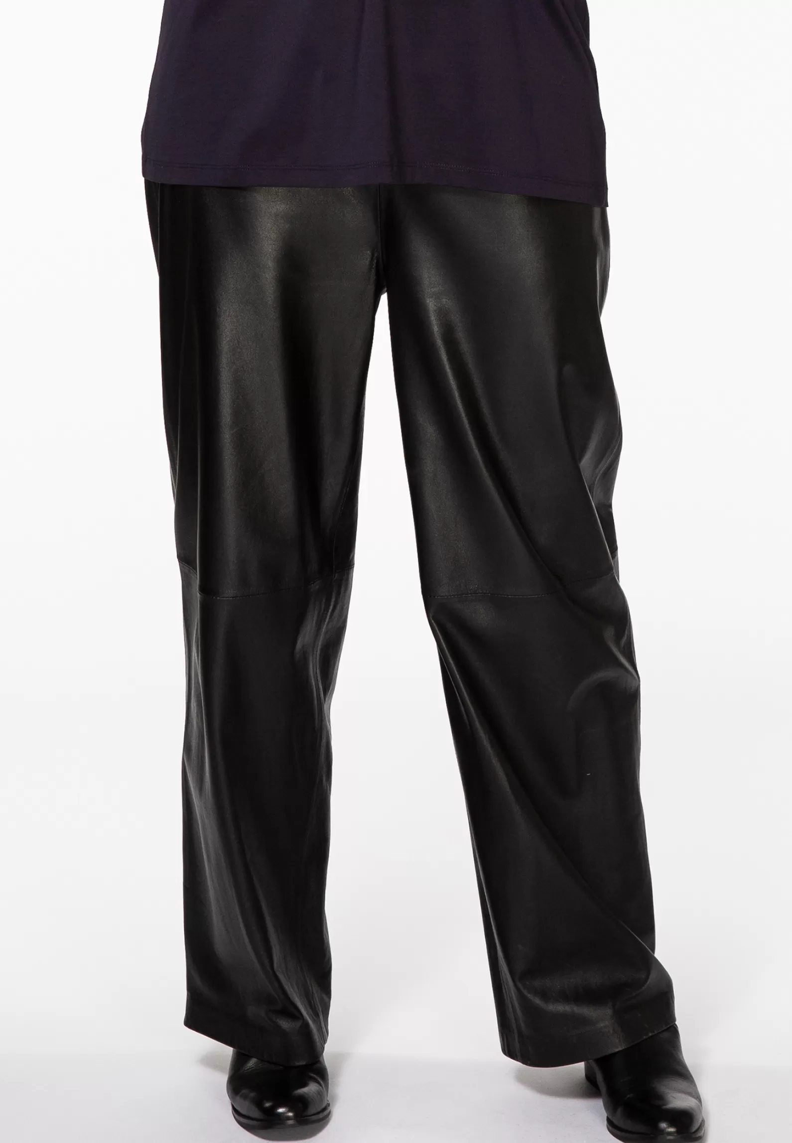 Flash Sale Trousers Wide Leather Women Trousers