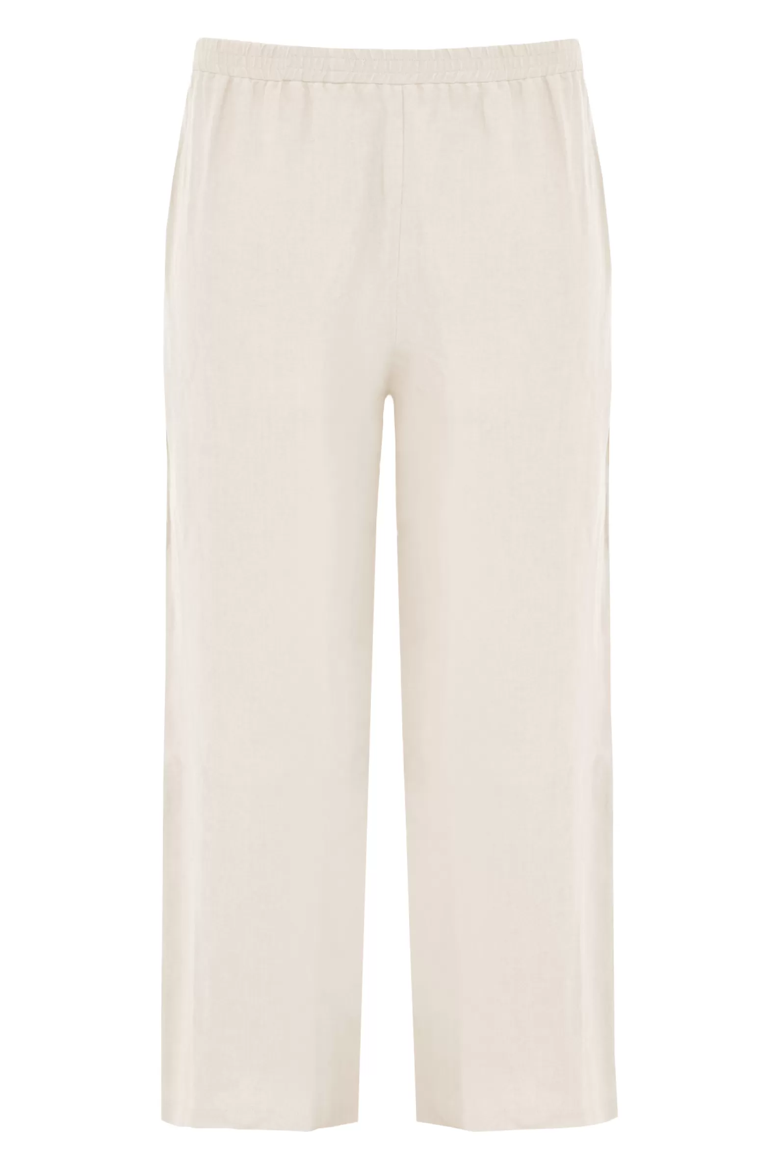 Cheap Trousers Wide-Fit Long Linen Women Trousers