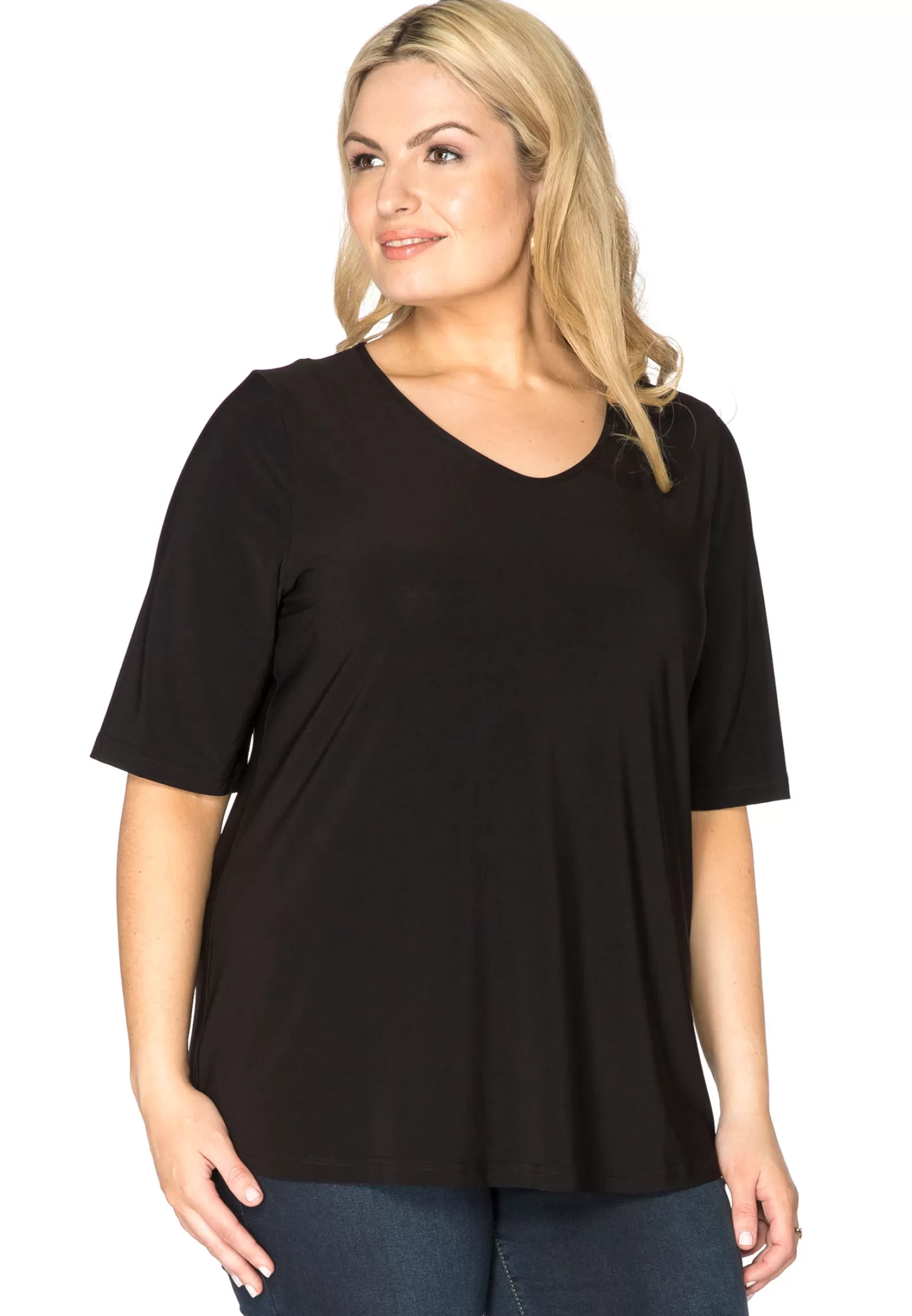 Fashion T-Shirt V-Neck Relax Fit Dolce Women Shirts