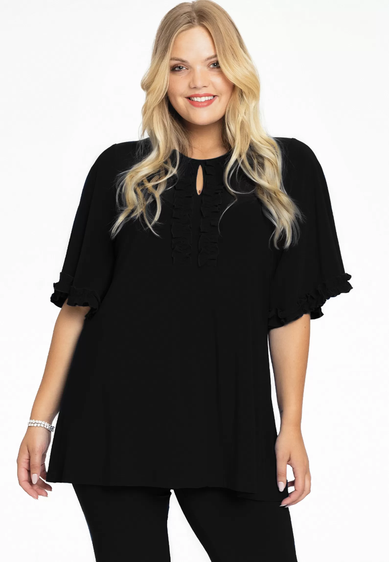 Outlet Tunic Flare Frilled Sleeves Dolce Women Tunics