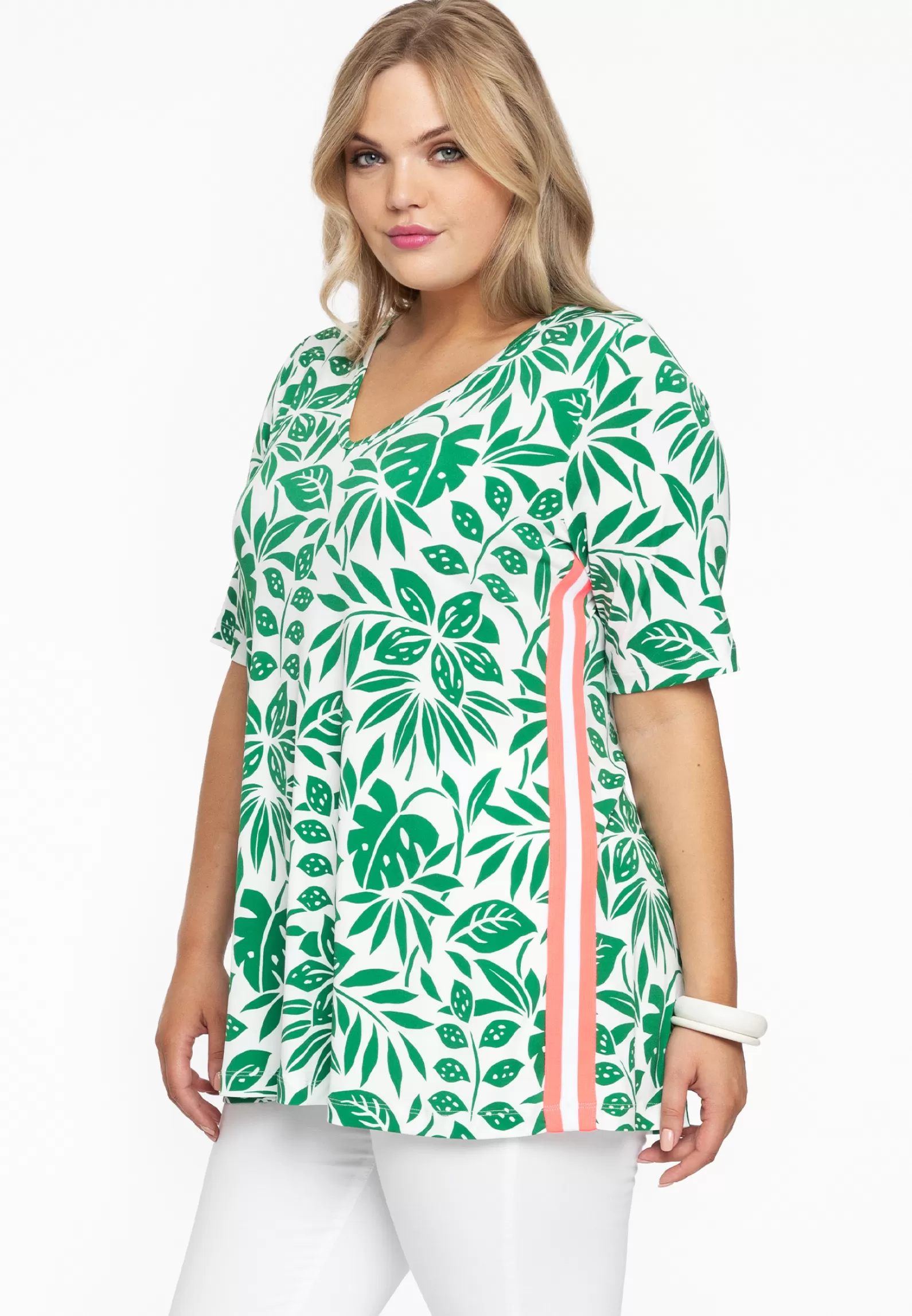 Outlet Tunic Flare Neon Stripe Mykonos Women Tunics