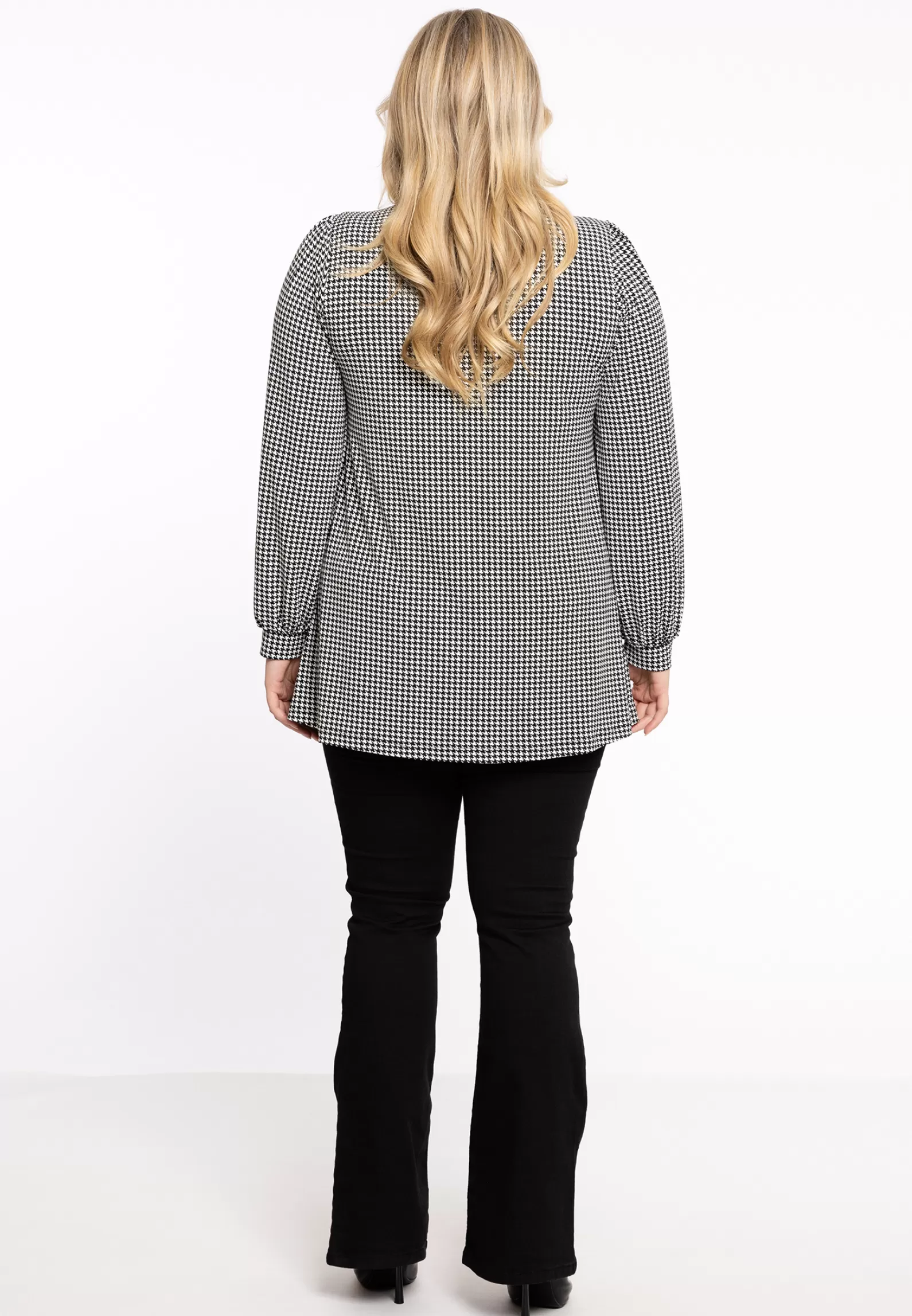 Store Tunic Flare Pleated Neck Pia Women Tunics