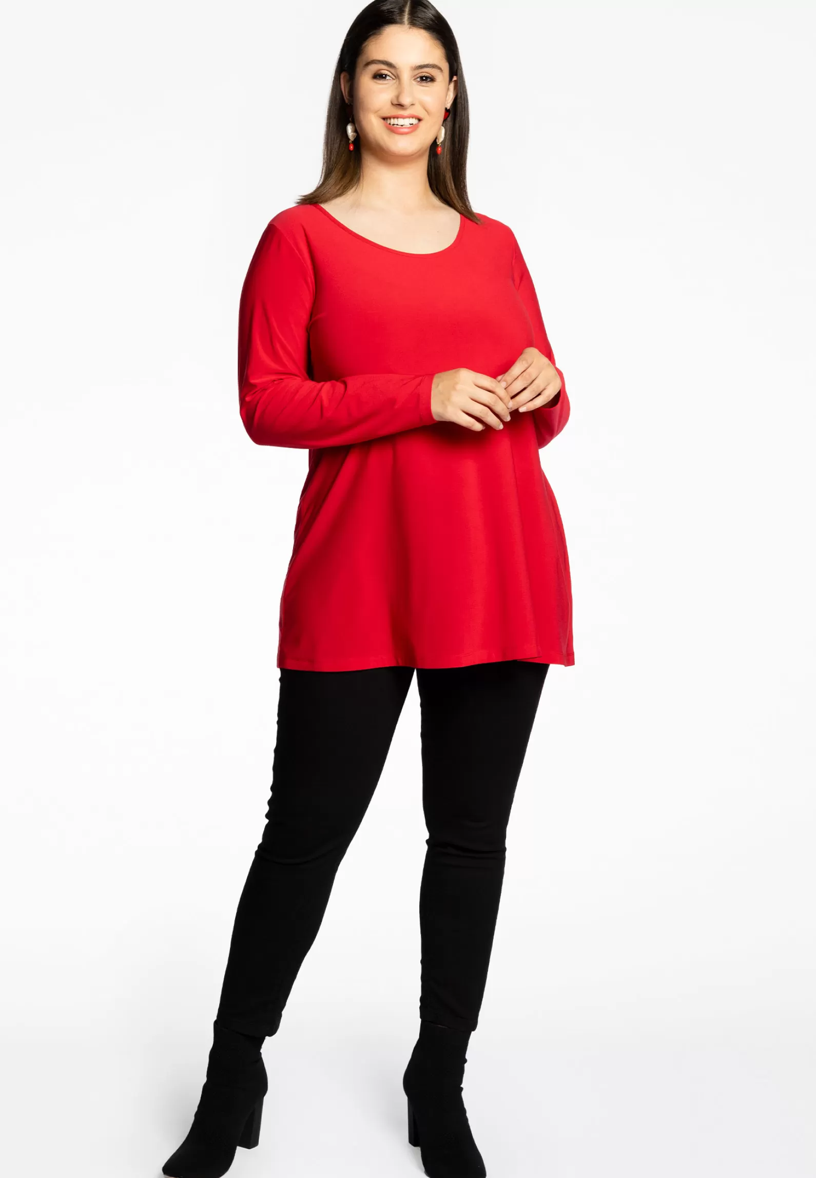 Cheap Tunic Longsleeve Wide Bottom Cotton Women Tunics