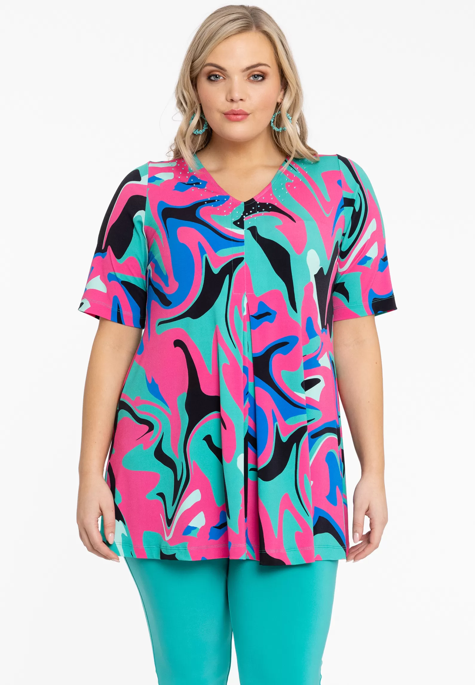 Online Tunic Pleat Glitters Groovy Women Tunics