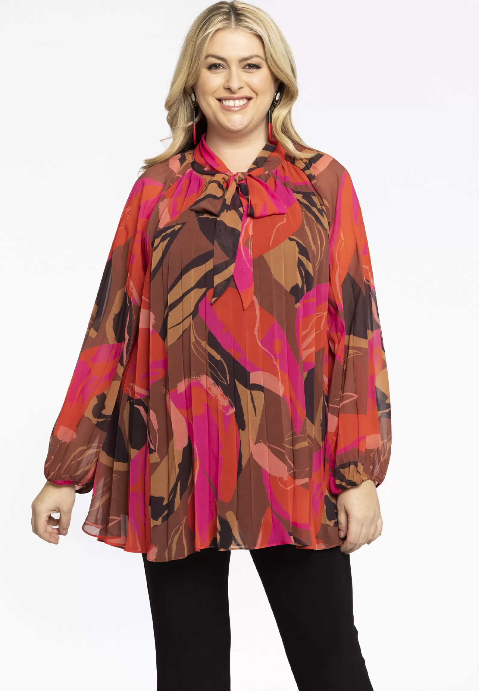 Cheap Tunic Plissee Bowtie Evi Women Tunics
