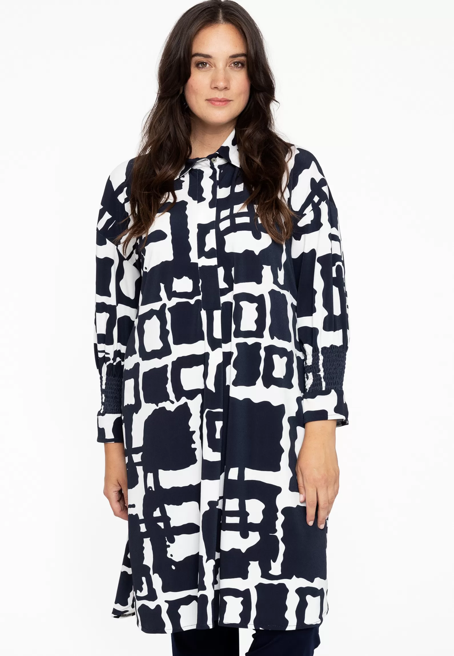 Store Tunic Smock Sleeve Abstract Women Tunics