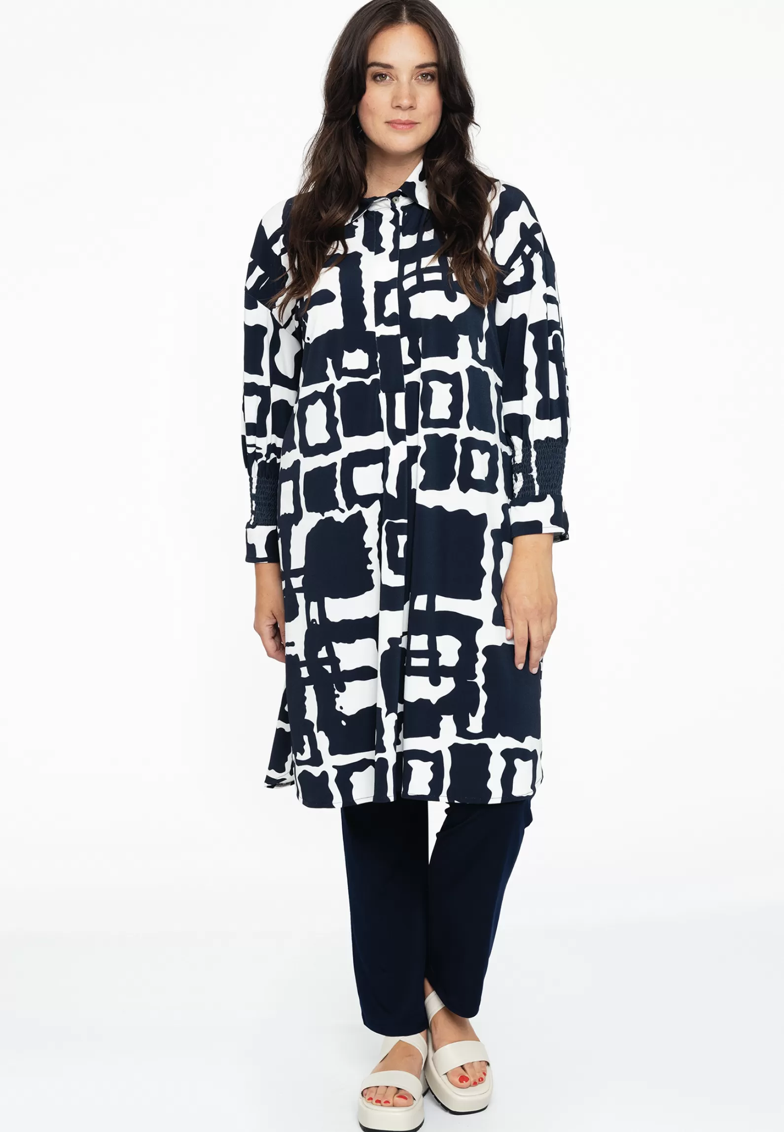 Store Tunic Smock Sleeve Abstract Women Tunics