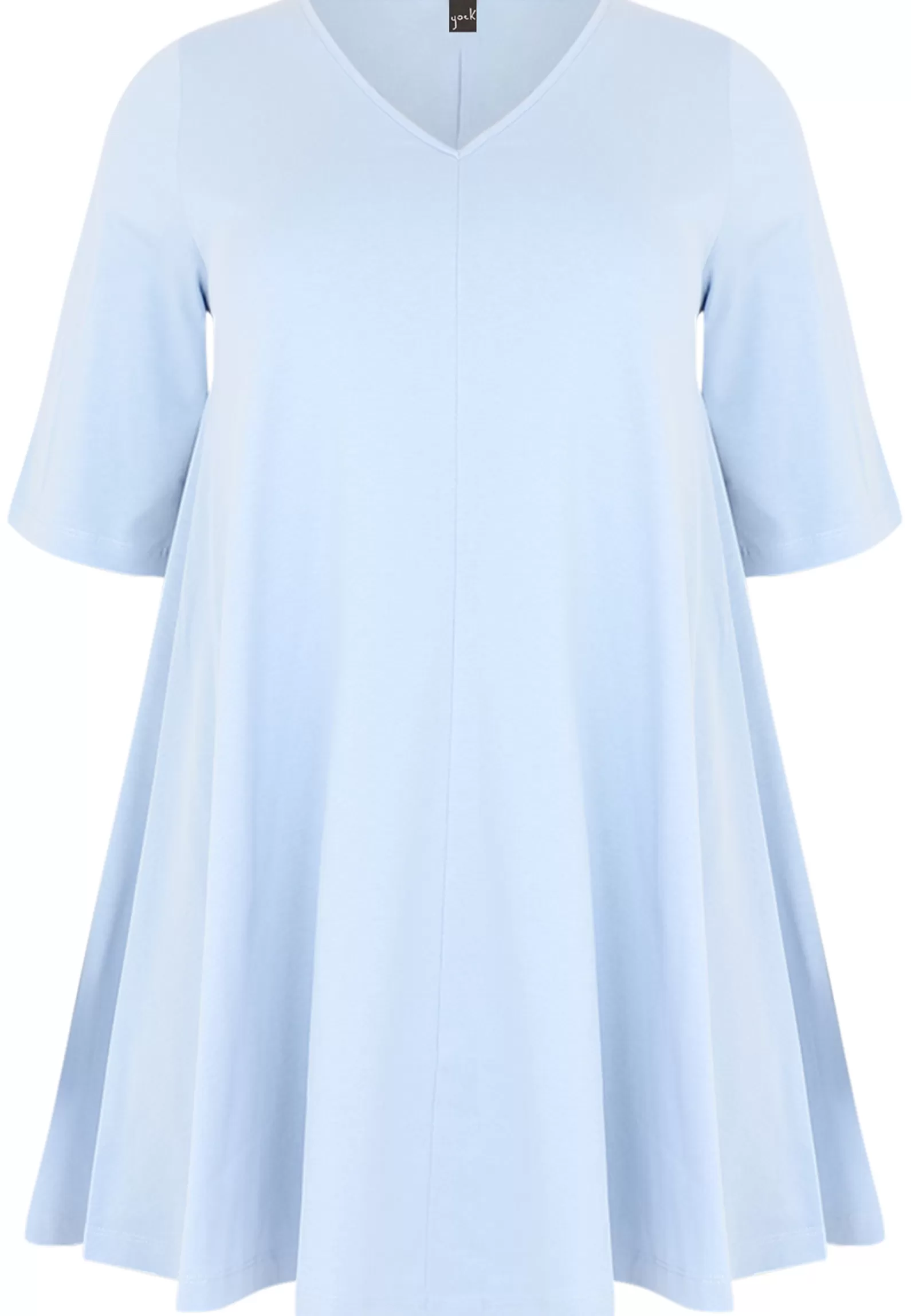 Shop Tunic Swing Short Sleeve Cotton Women Shirts