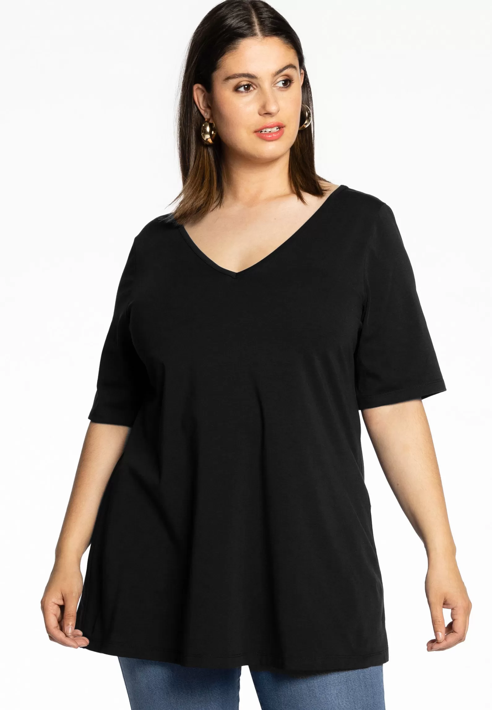 Hot Tunic V Flare Organic Cotton Women Tunics