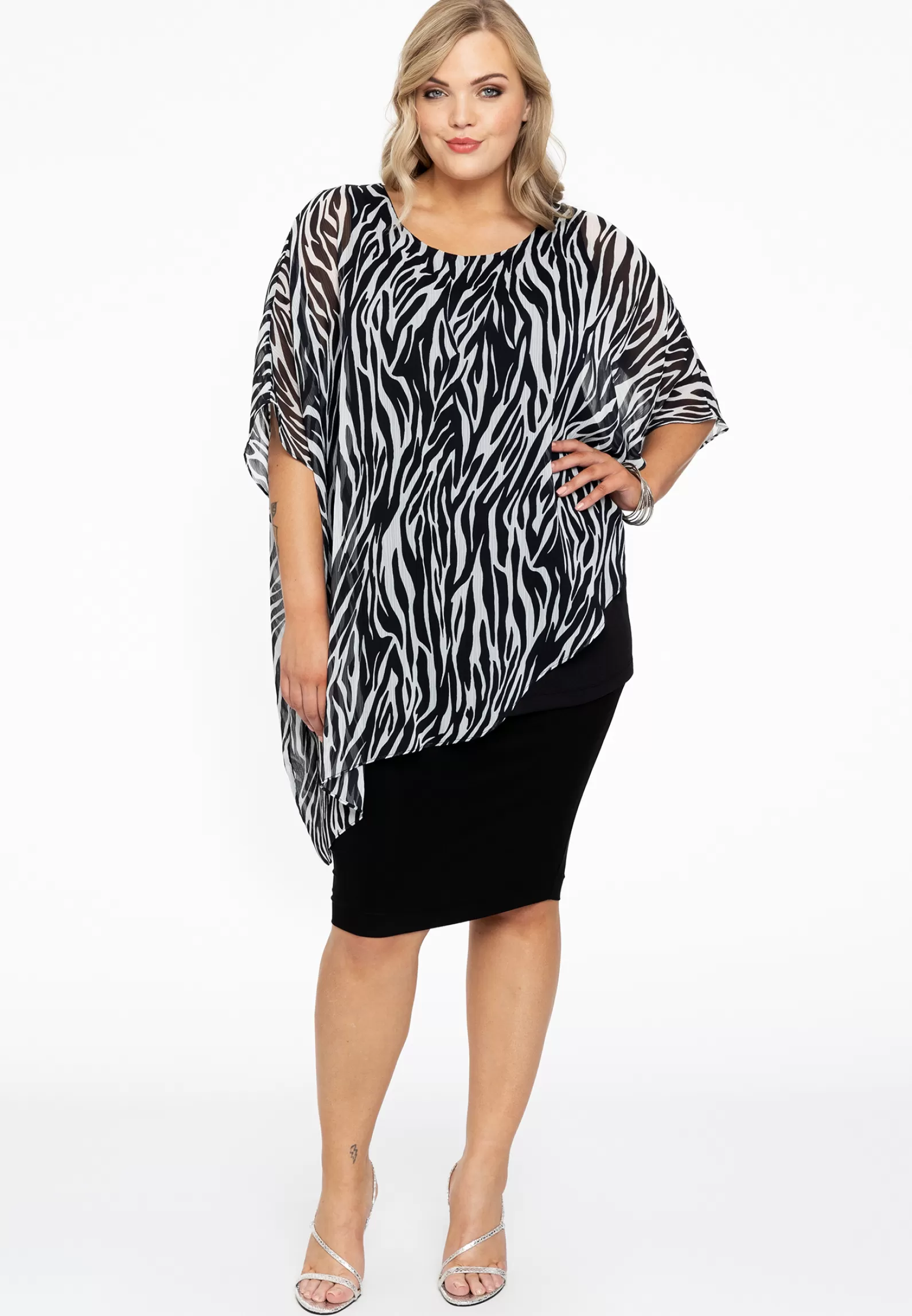 Outlet Tunic Voile Zebra Women Tunics