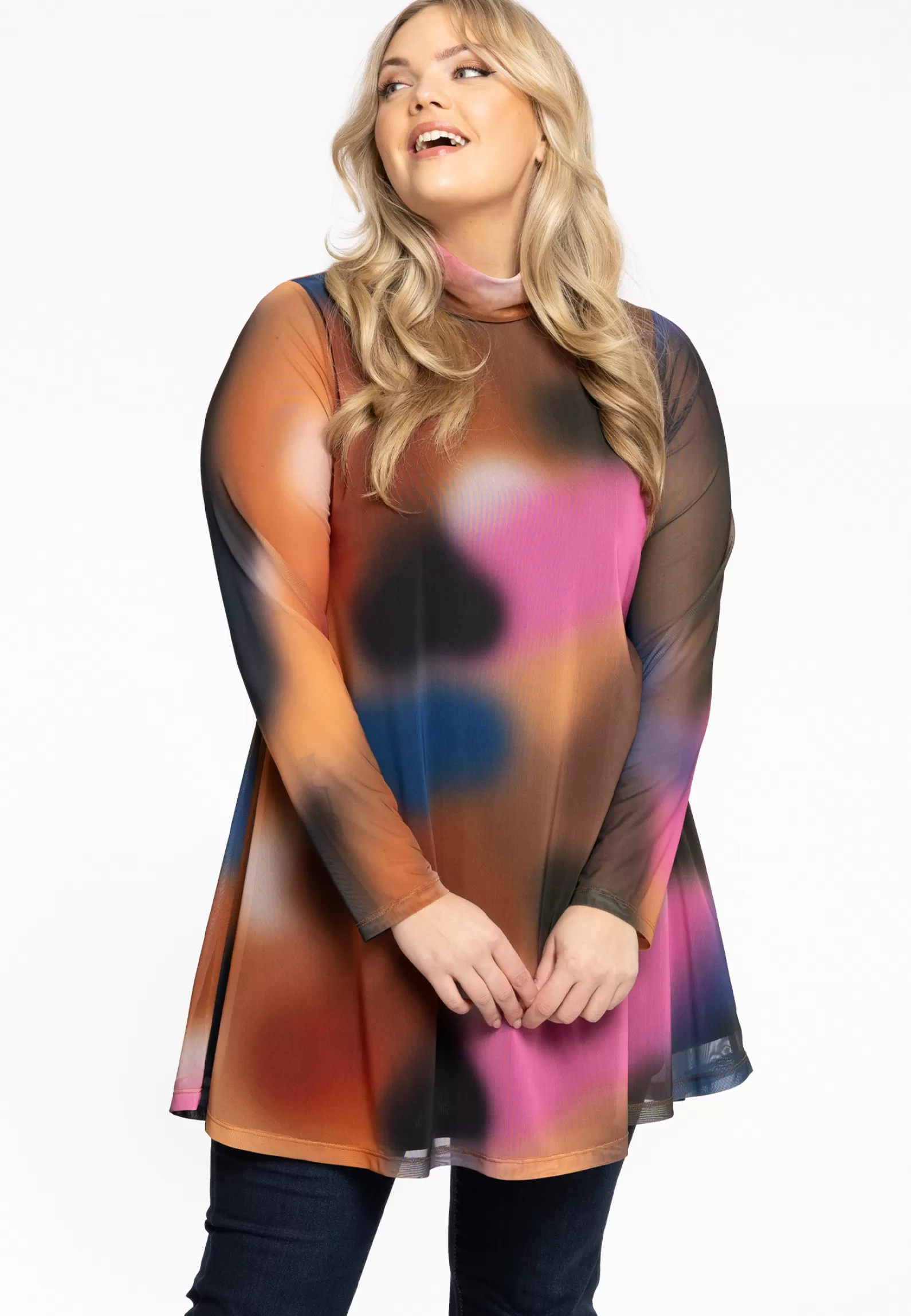 Shop Tunic Wide Bottom Gradiant Women Tunics