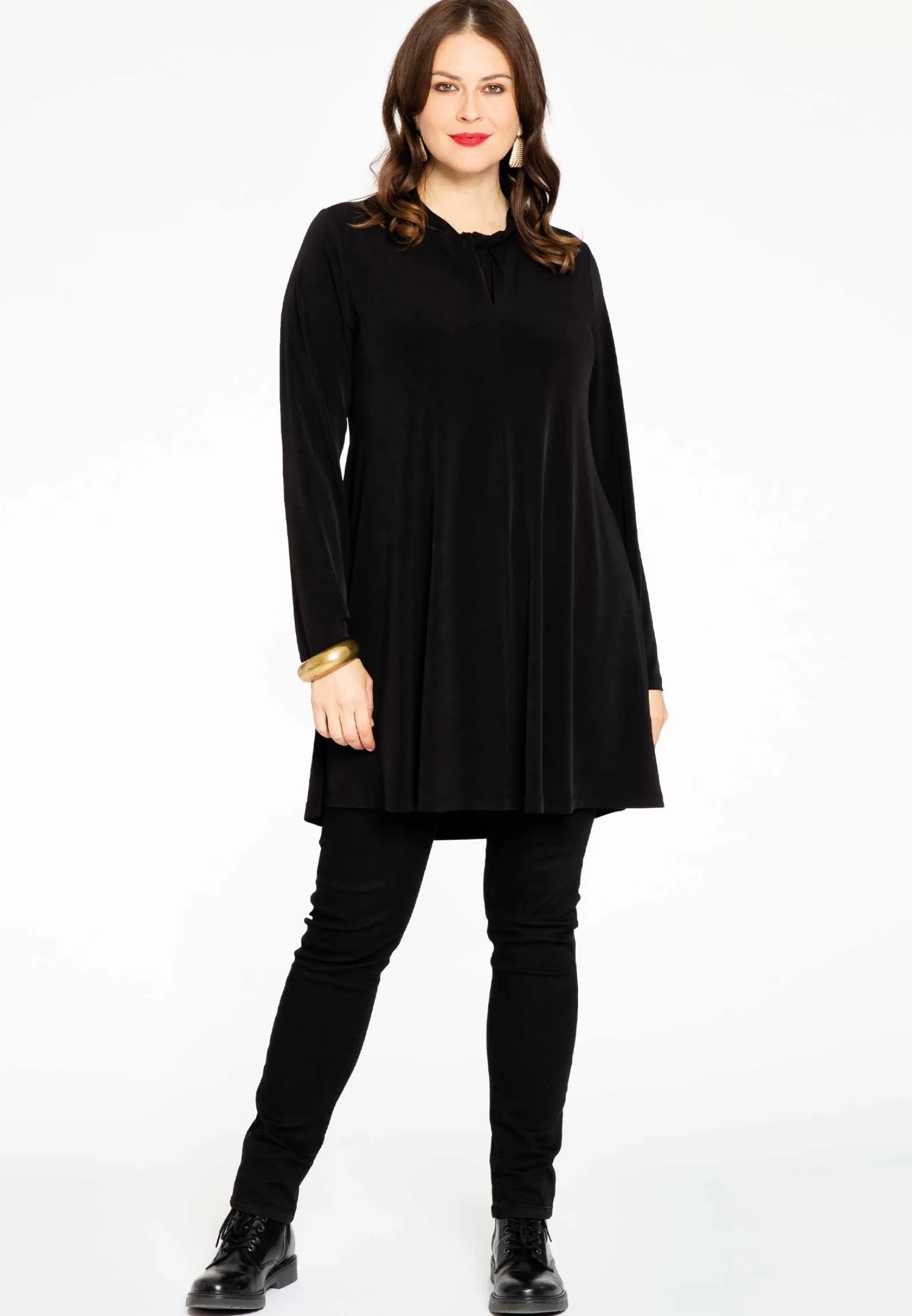 Online Tunic Wide Bottom Knot Detail Dolce Women Tunics