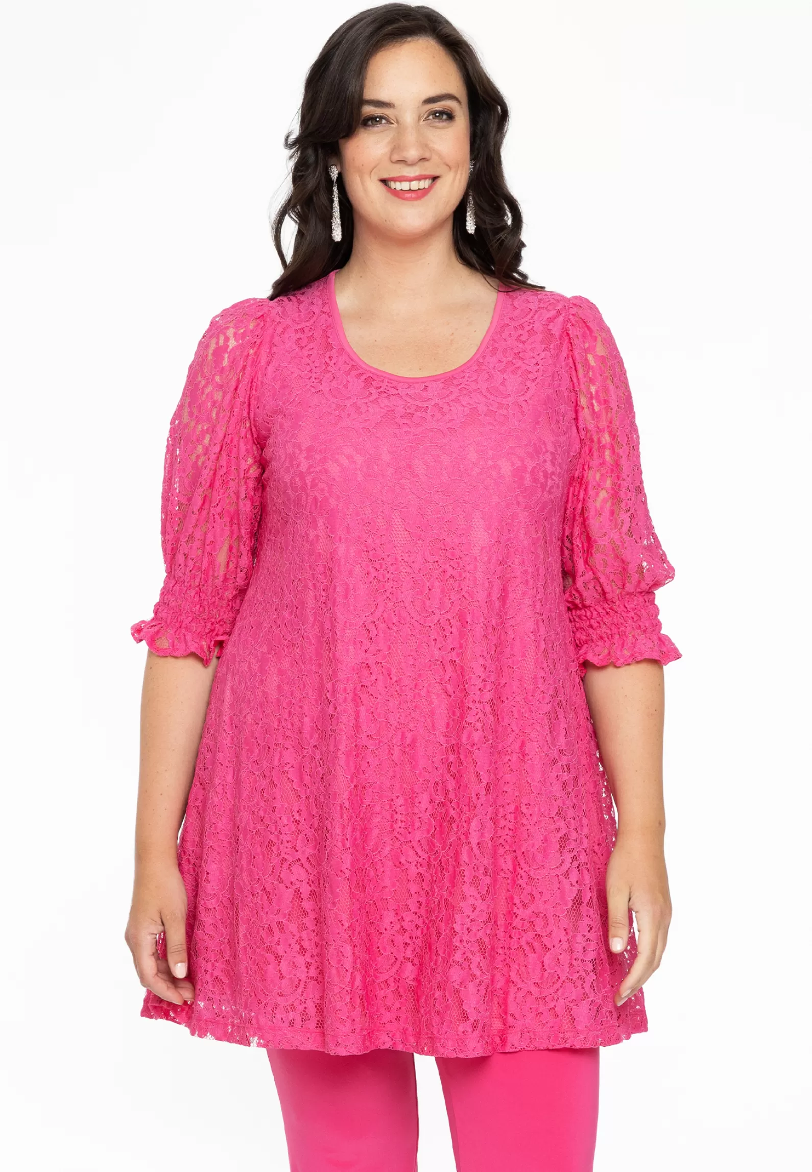 Flash Sale Tunic Wide Bottom Lace Women Tunics