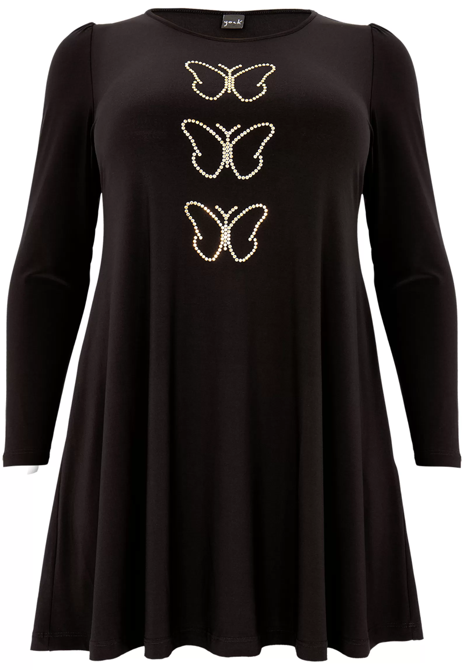 Online Tunic Wide Bottom Rhinestones Women Tunics