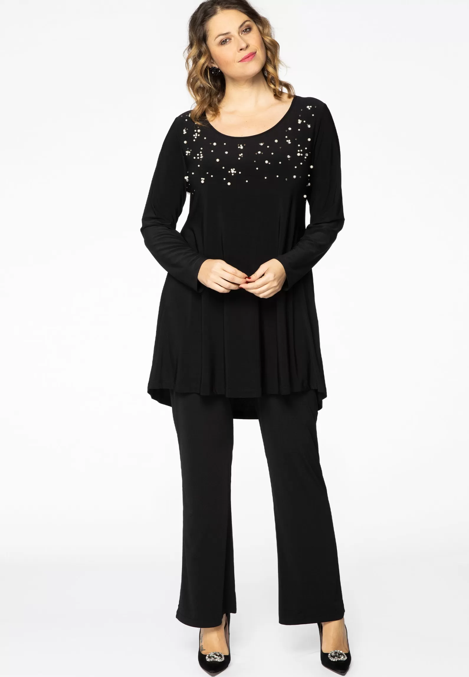 New Tunic Wide Bottom Strass Dolce Women Tunics