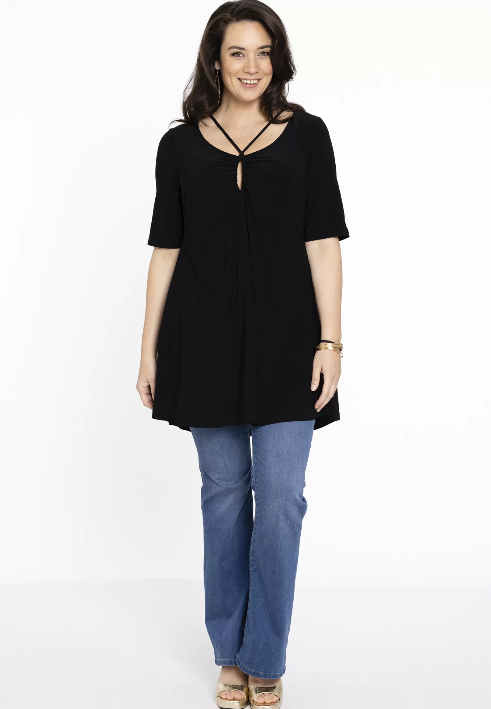 Best Sale Tunic Wide Bottom Strings Dolce Women Tunics