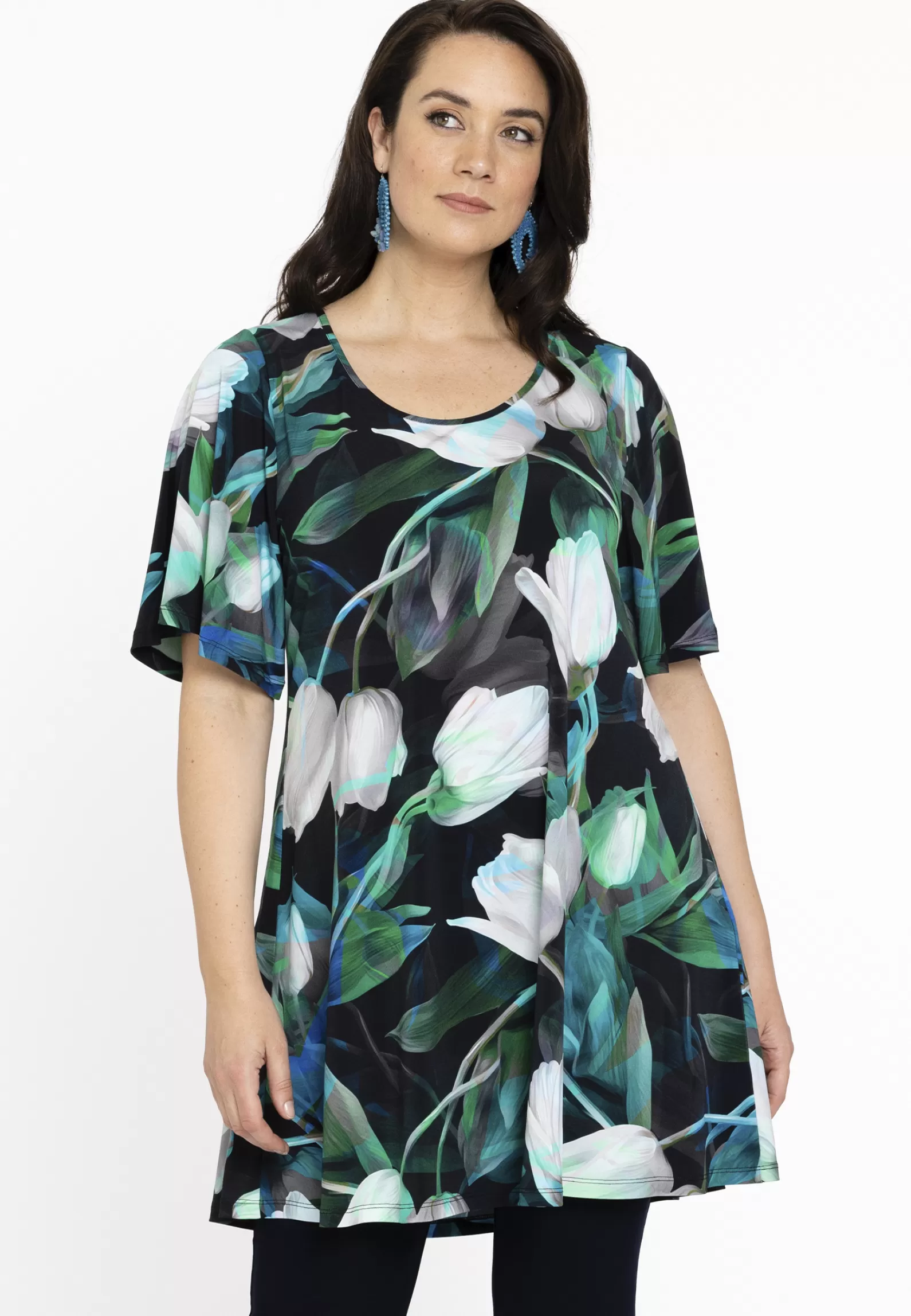 Flash Sale Tunic Wide Bottom Tulips Women Tunics