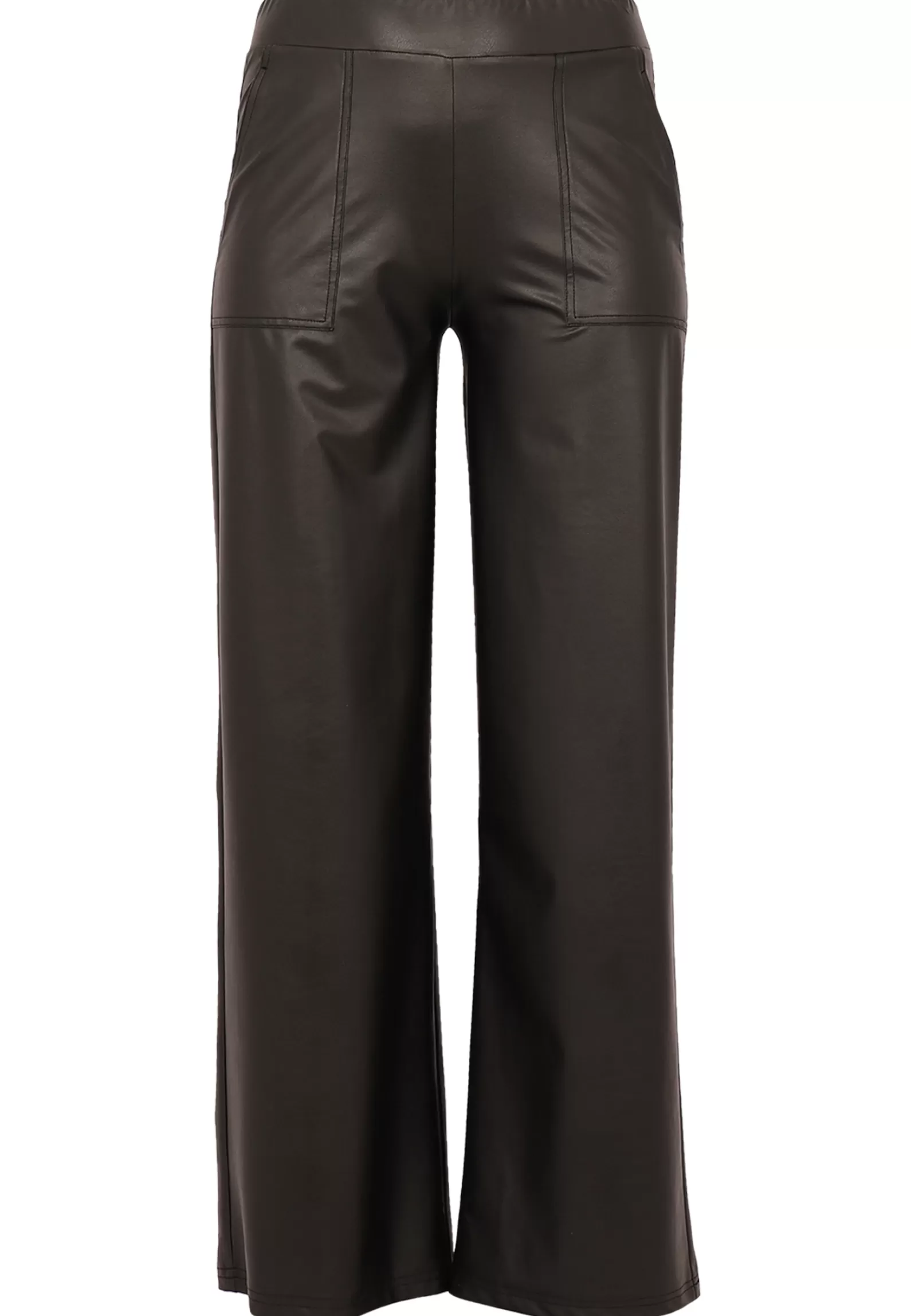 Online Wide Leg Trousers Faux Women Trousers